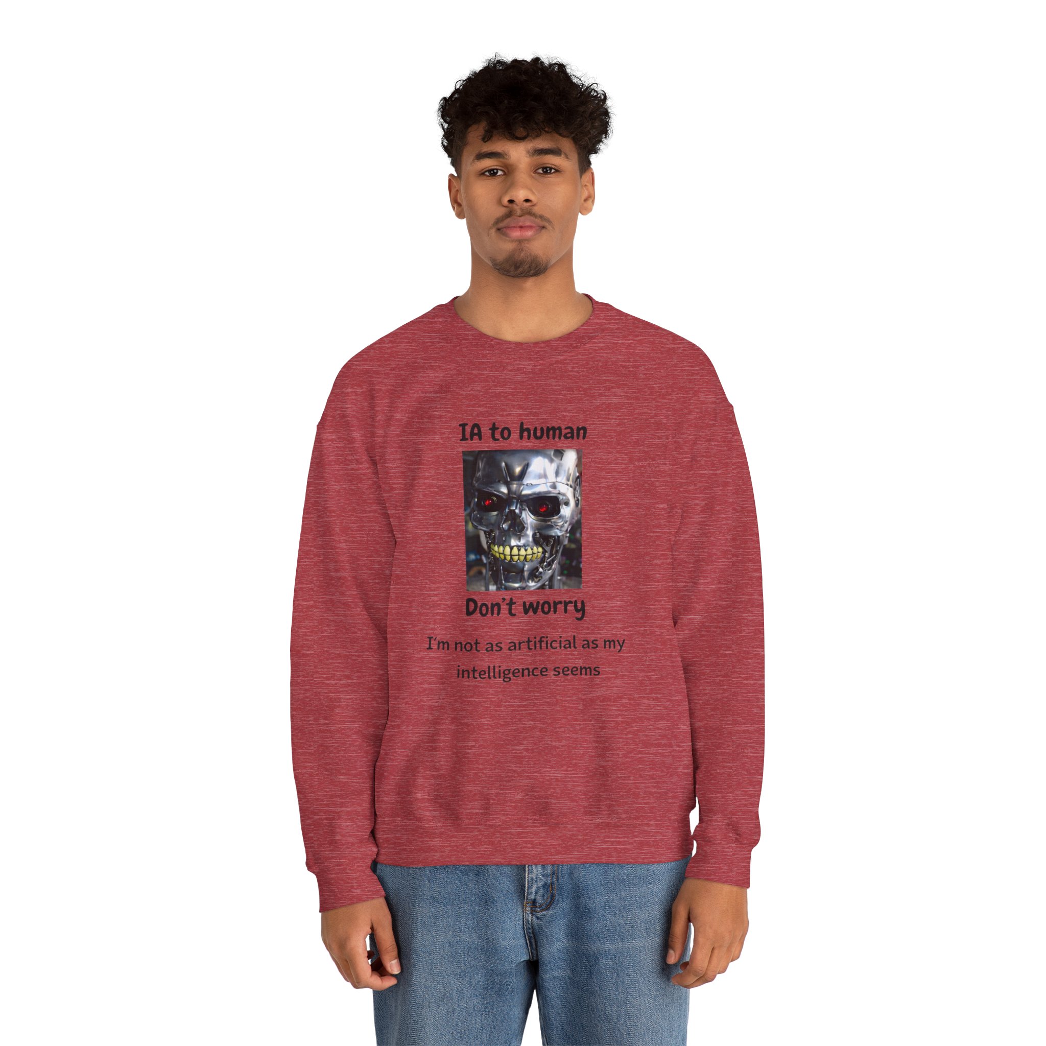 IA to Human Don't Worry — Funny AI Sweatshirt Gift for Developers - Image 94