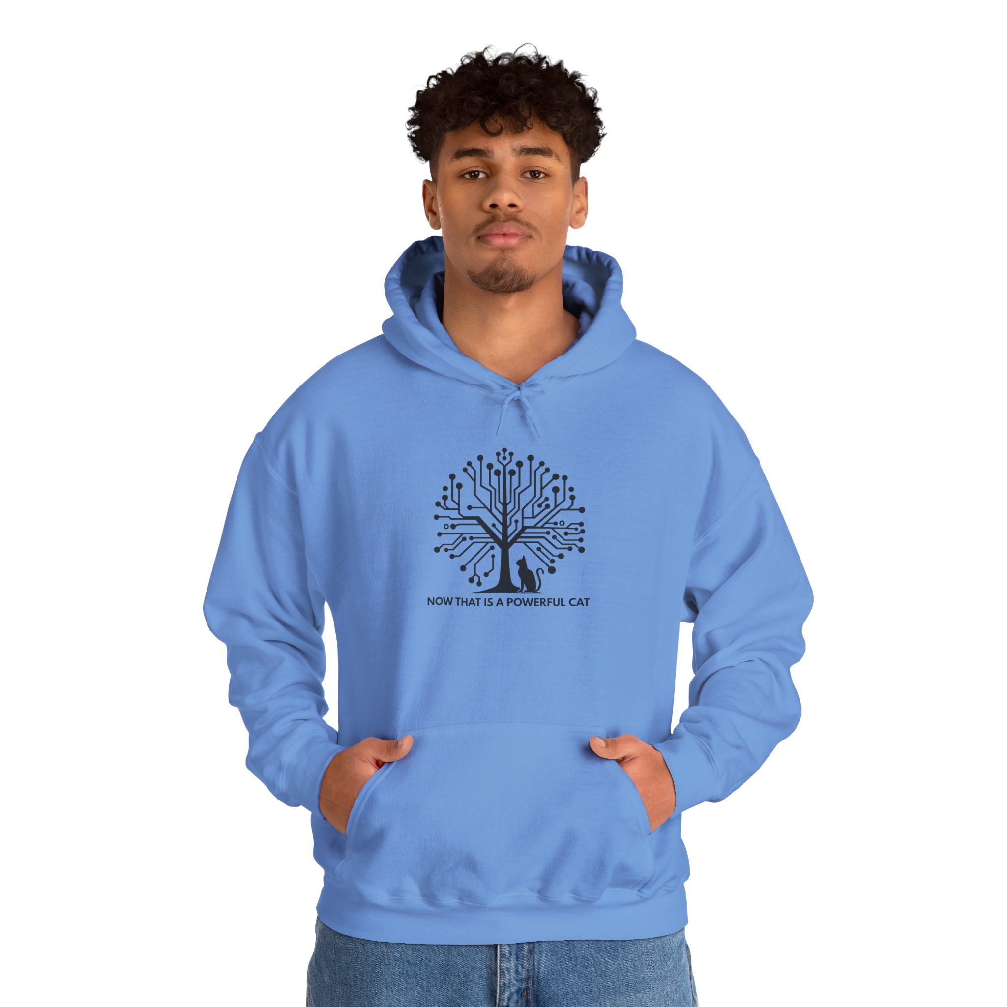 Neural Tree Cat Hoodie | AI Nature Pullover for Developers & Cat Lovers - Image 88