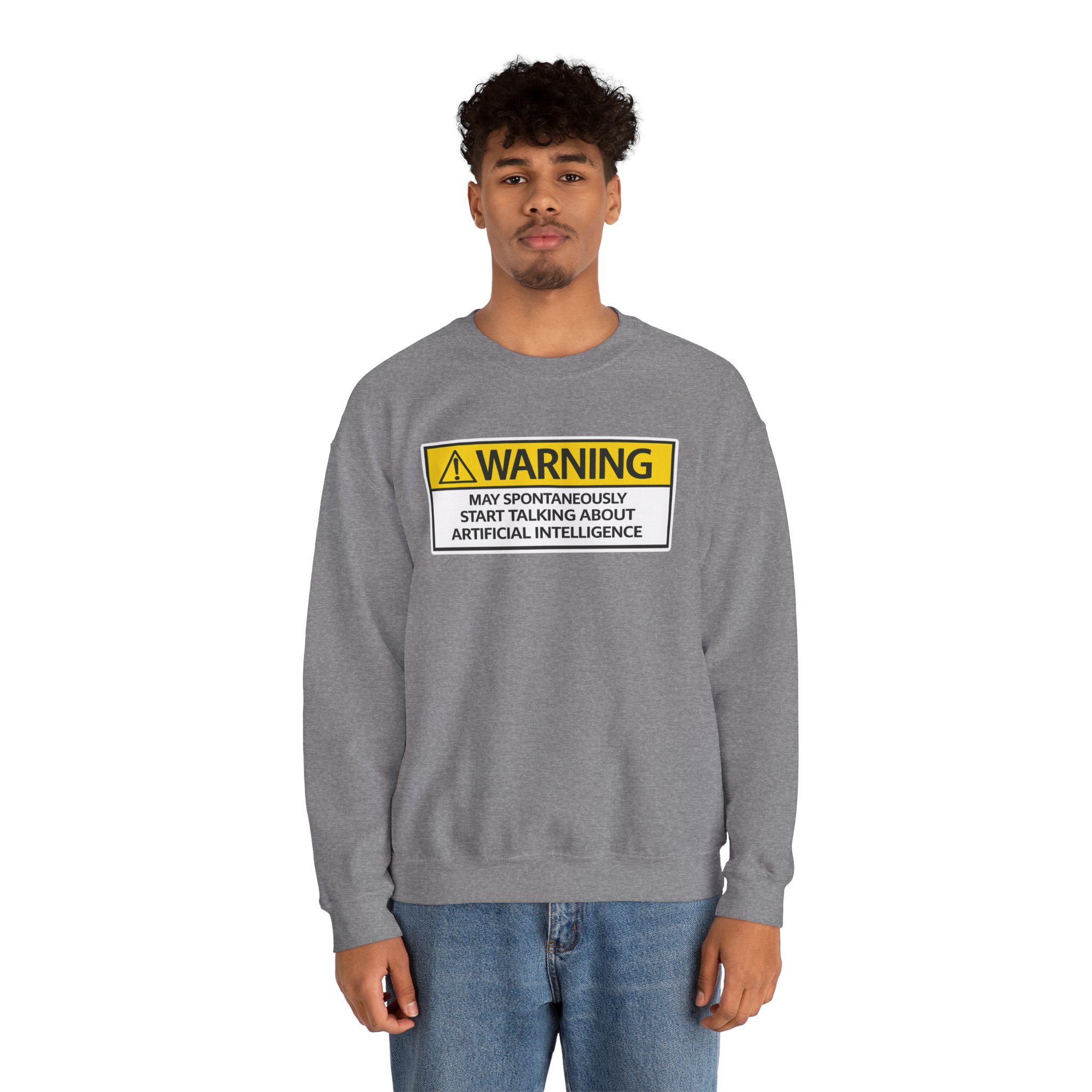 Warning May Talk About AI Sweatshirt | Funny Artificial Intelligence Hoodie - Image 54
