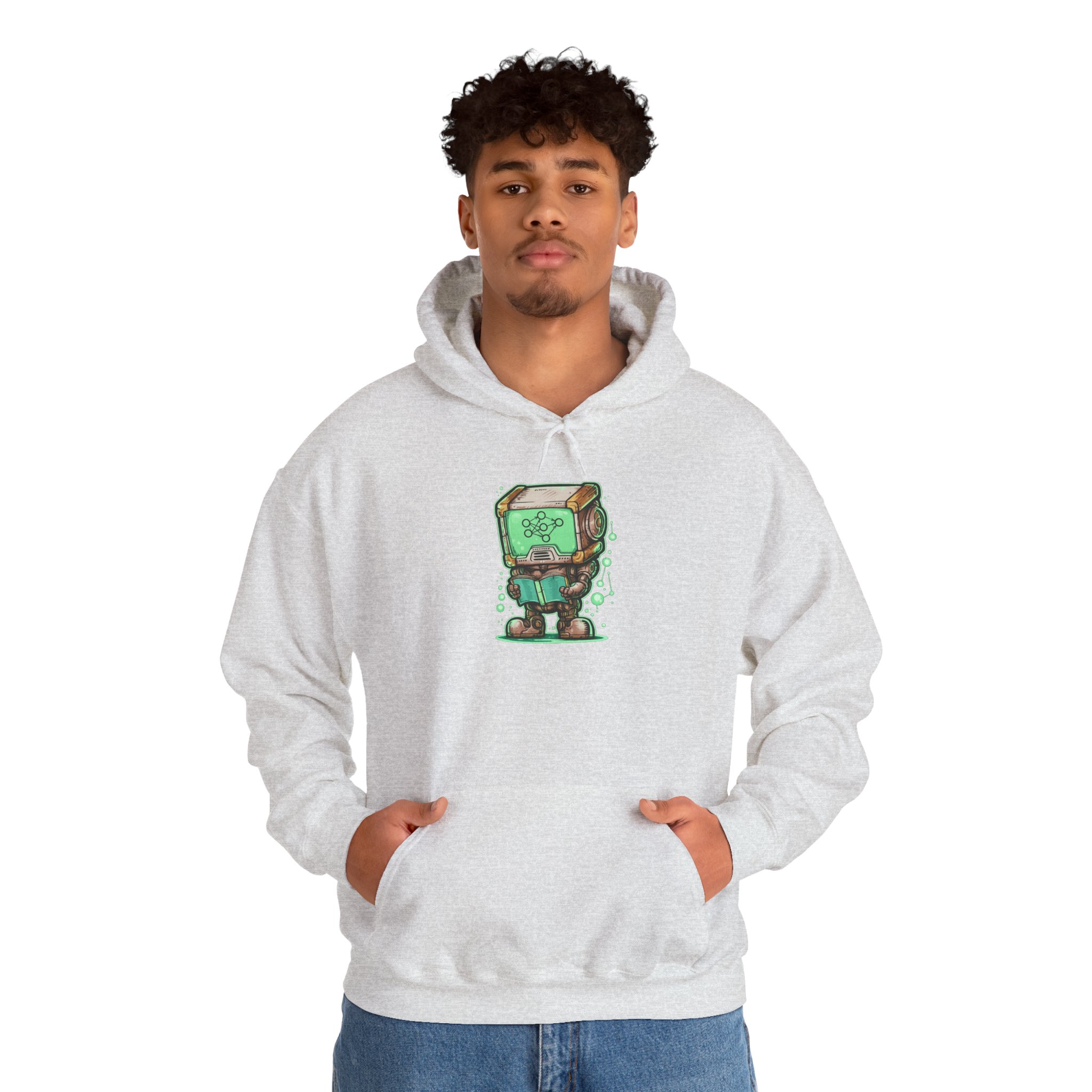 AI Robot Reading Hoodie | Neural Network Sweatshirt for ML Engineers - Image 25