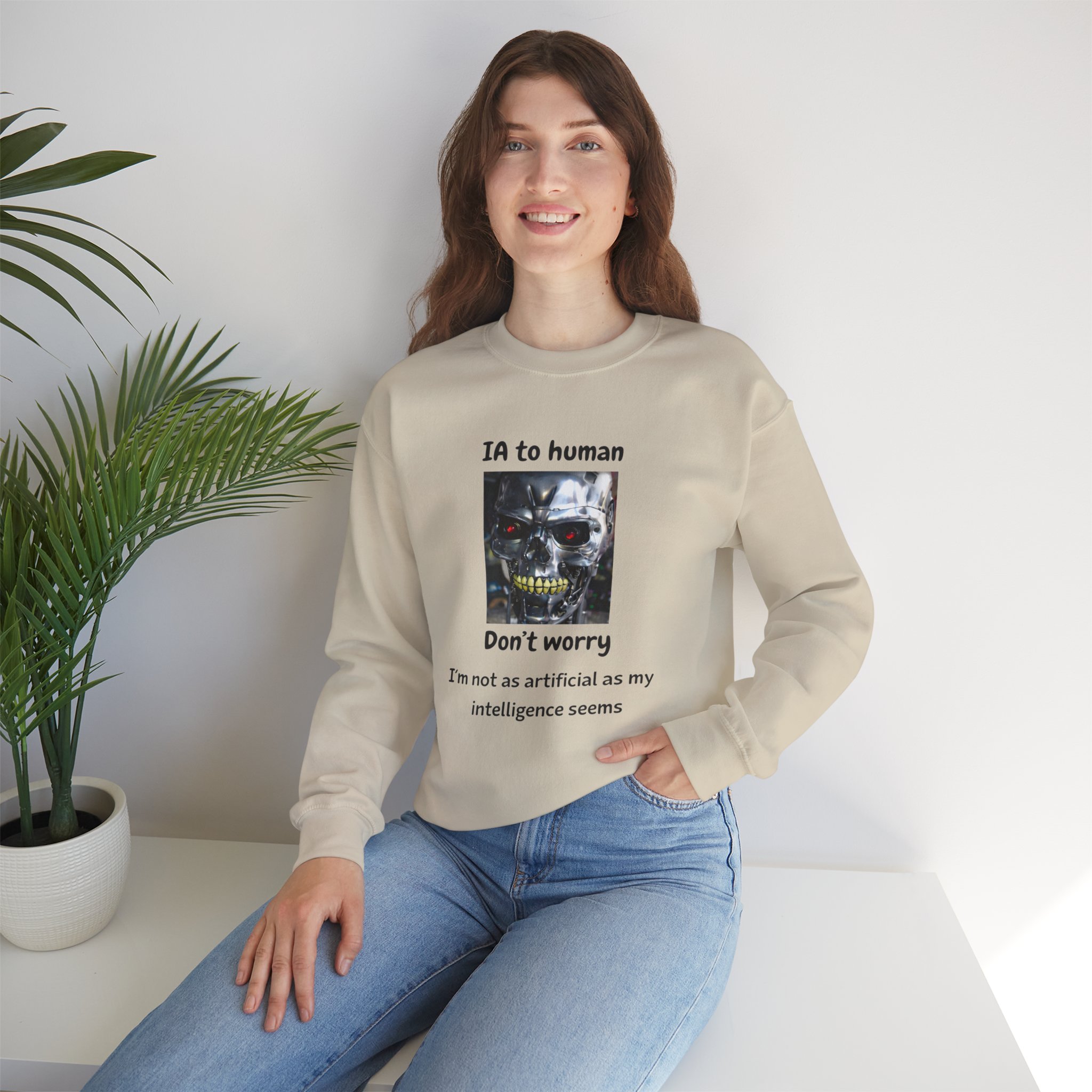 IA to Human Don't Worry — Funny AI Sweatshirt Gift for Developers - Image 48