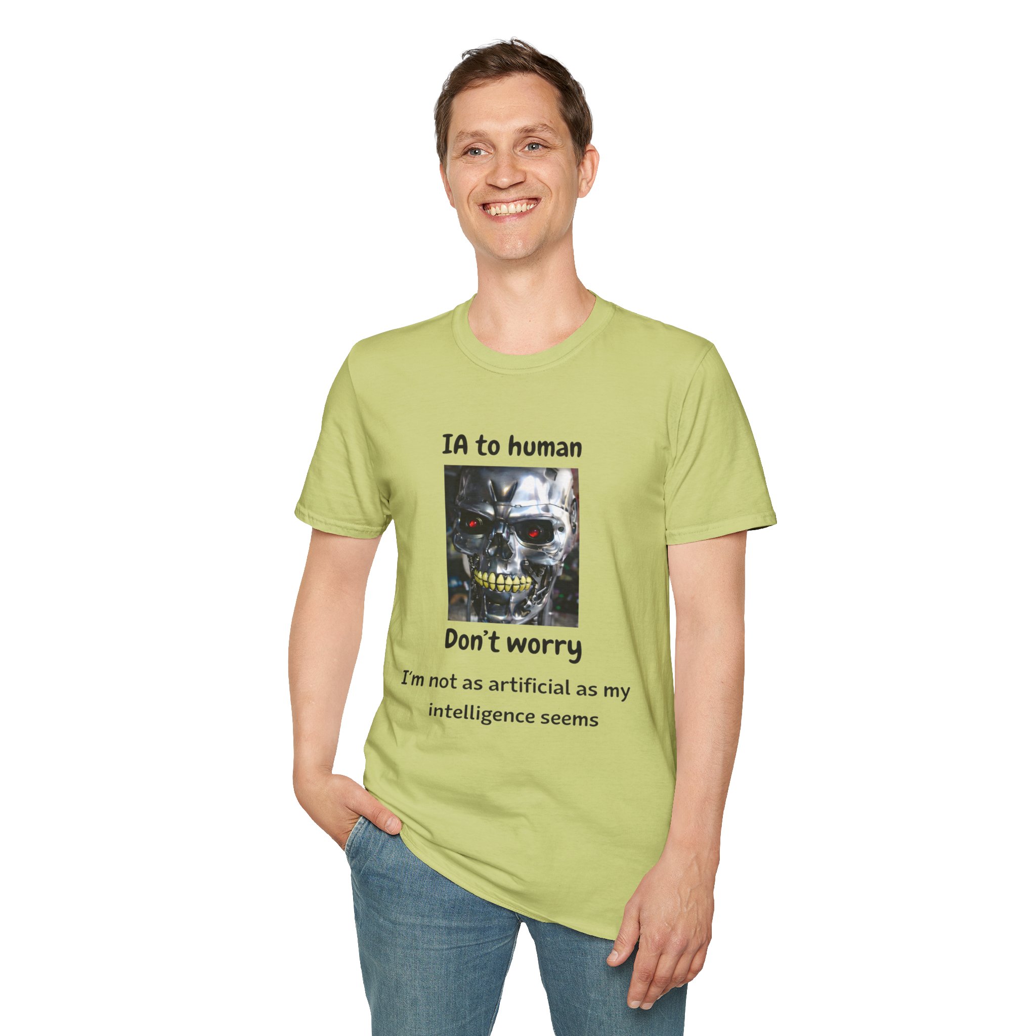 IA to Human Don't Worry — Funny AI Humor T-Shirt for Tech & Developers - Image 72