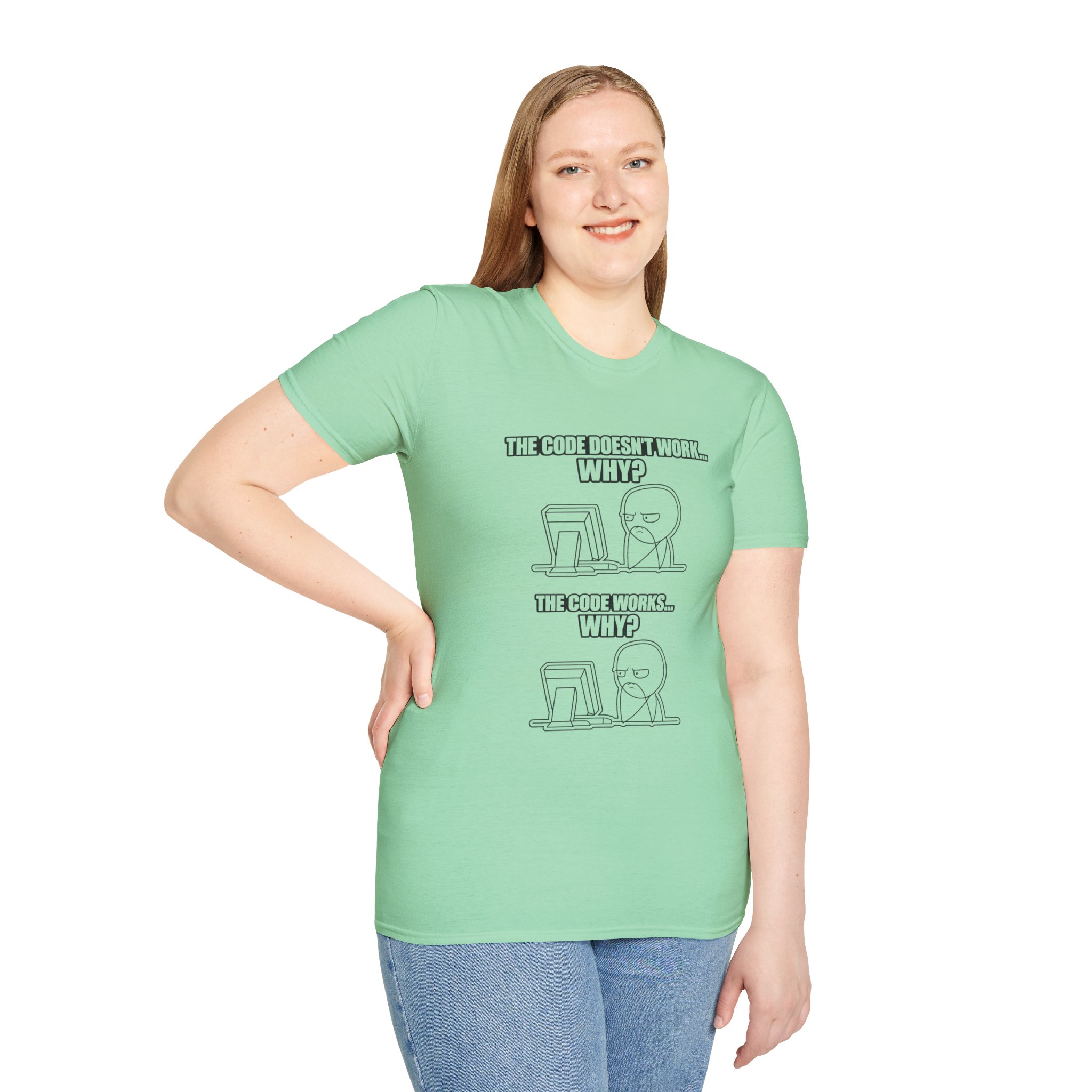 Now That Is a Powerful Cat — Funny AI Meme T-Shirt for Tech Nerds - Image 126