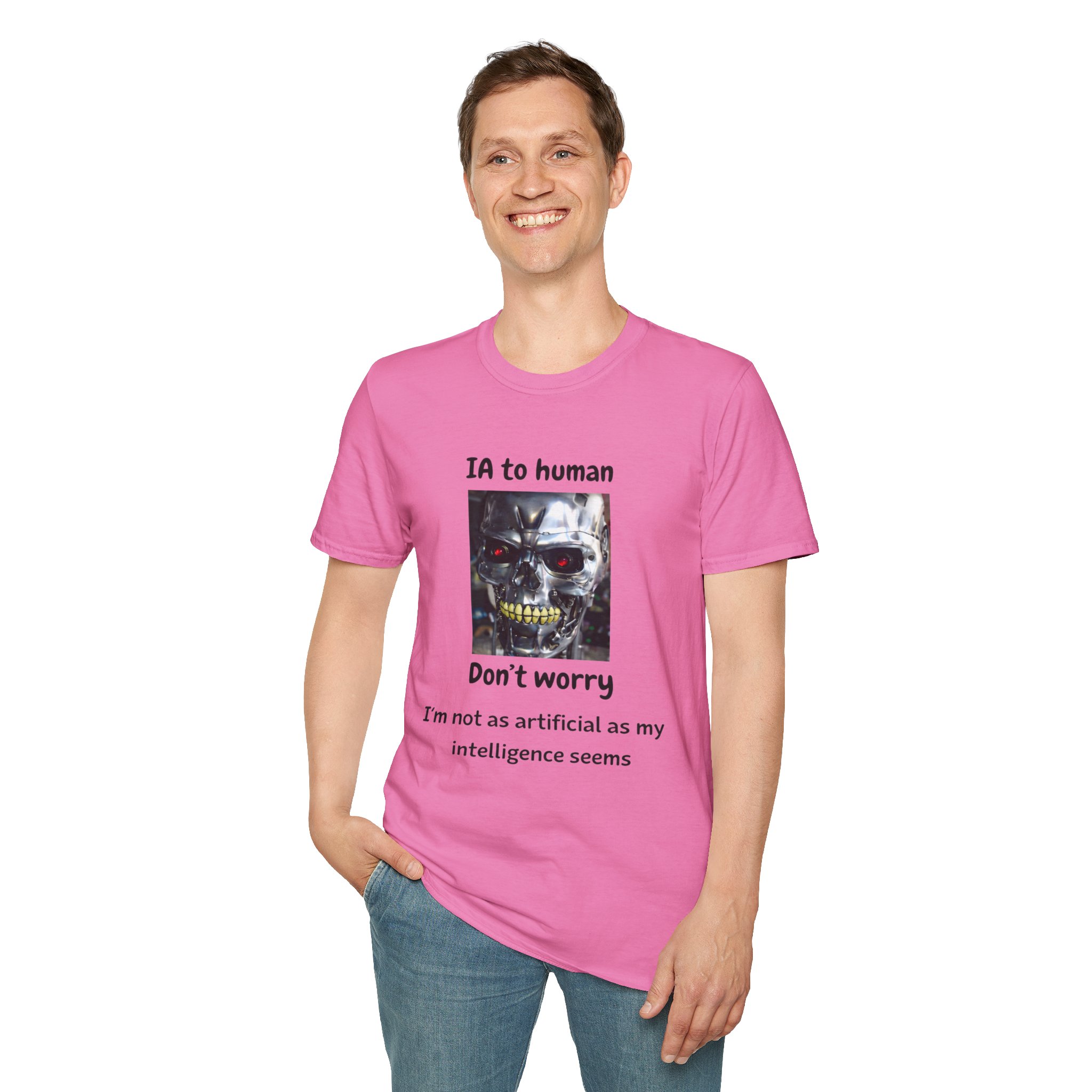 IA to Human Don't Worry — Funny AI Humor T-Shirt for Tech & Developers - Image 138