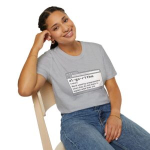 Algorithm Funny Definition – Programmer Humor Graphic T-Shirt Gift