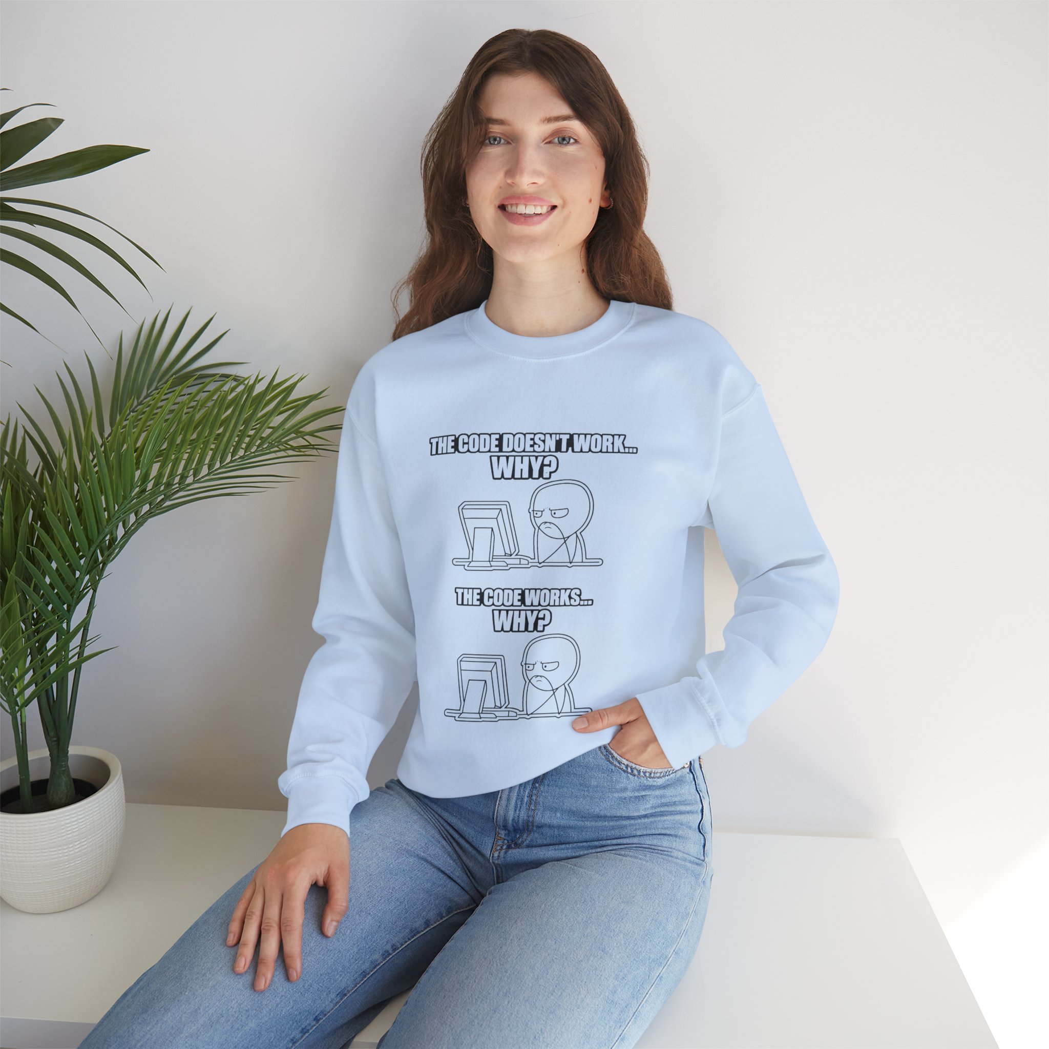 Now That Is a Powerful Cat — AI Meme Sweatshirt for Developers & Tech Fans - Image 62