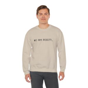 #I Am Root — Linux Sysadmin Sweatshirt for DevOps & Hacker Culture