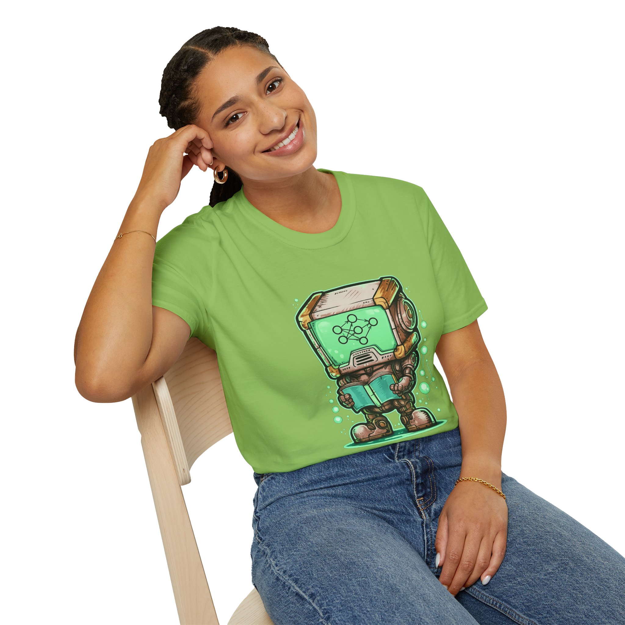 AI Robot Reading Tee | Neural Network Shirt for ML Engineers - Image 69