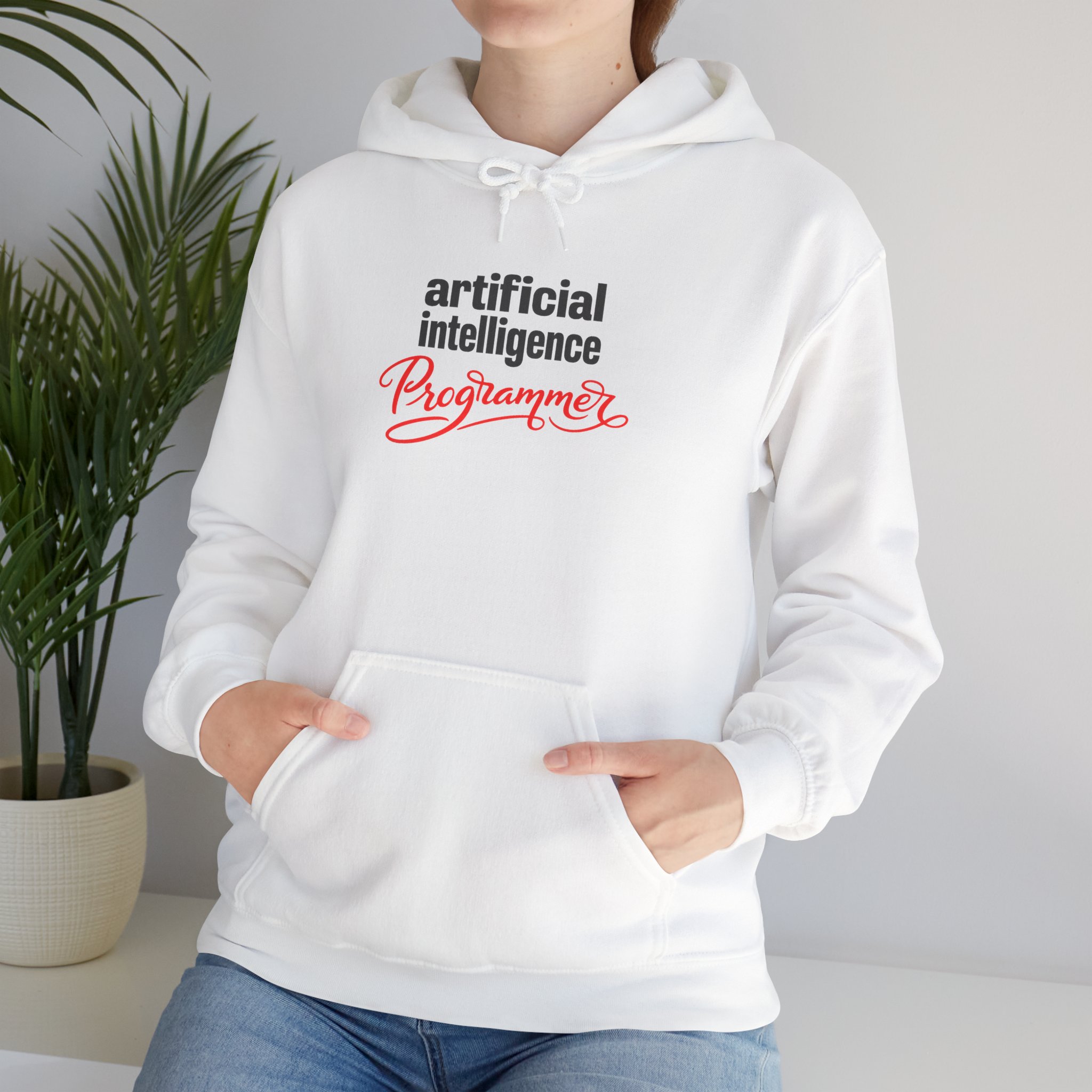 Artificial Intelligence Programmer Hoodie | Bold Script Developer Sweatshirt - Image 16