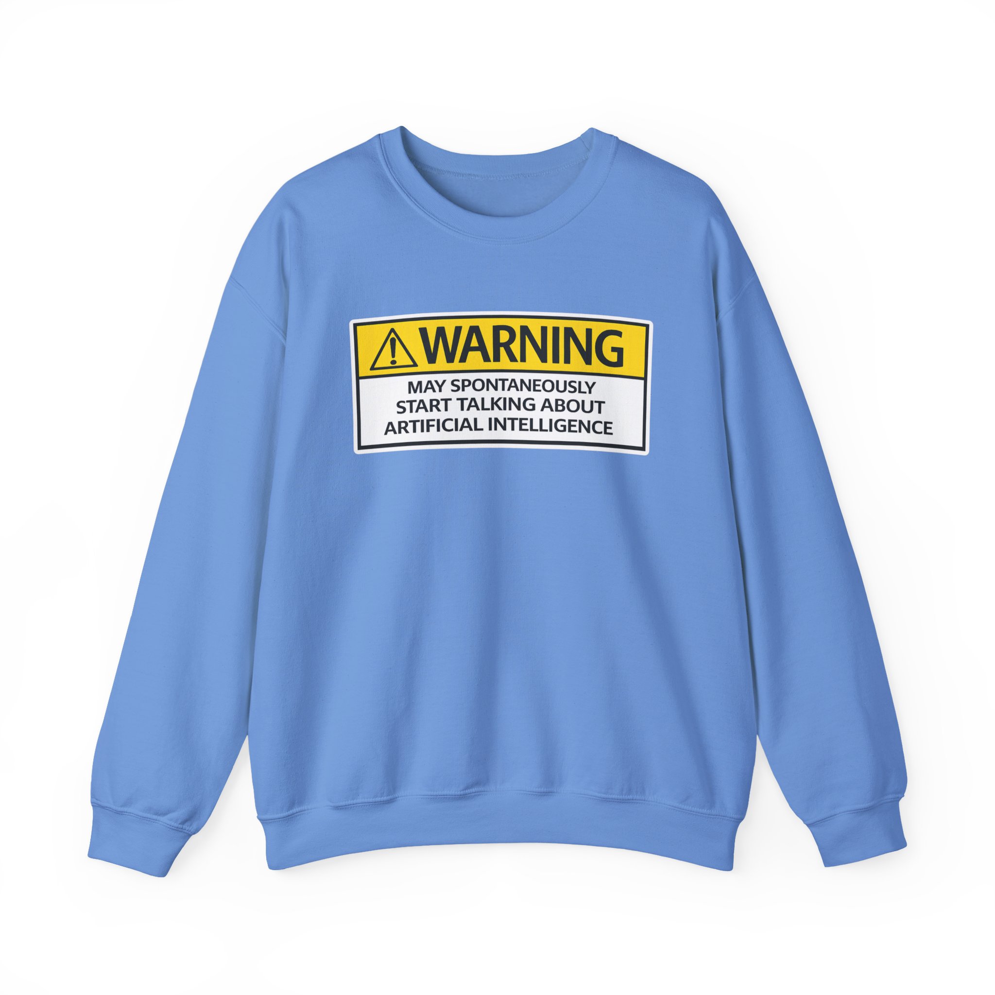 Warning May Talk About AI Sweatshirt | Funny Artificial Intelligence Hoodie - Image 71