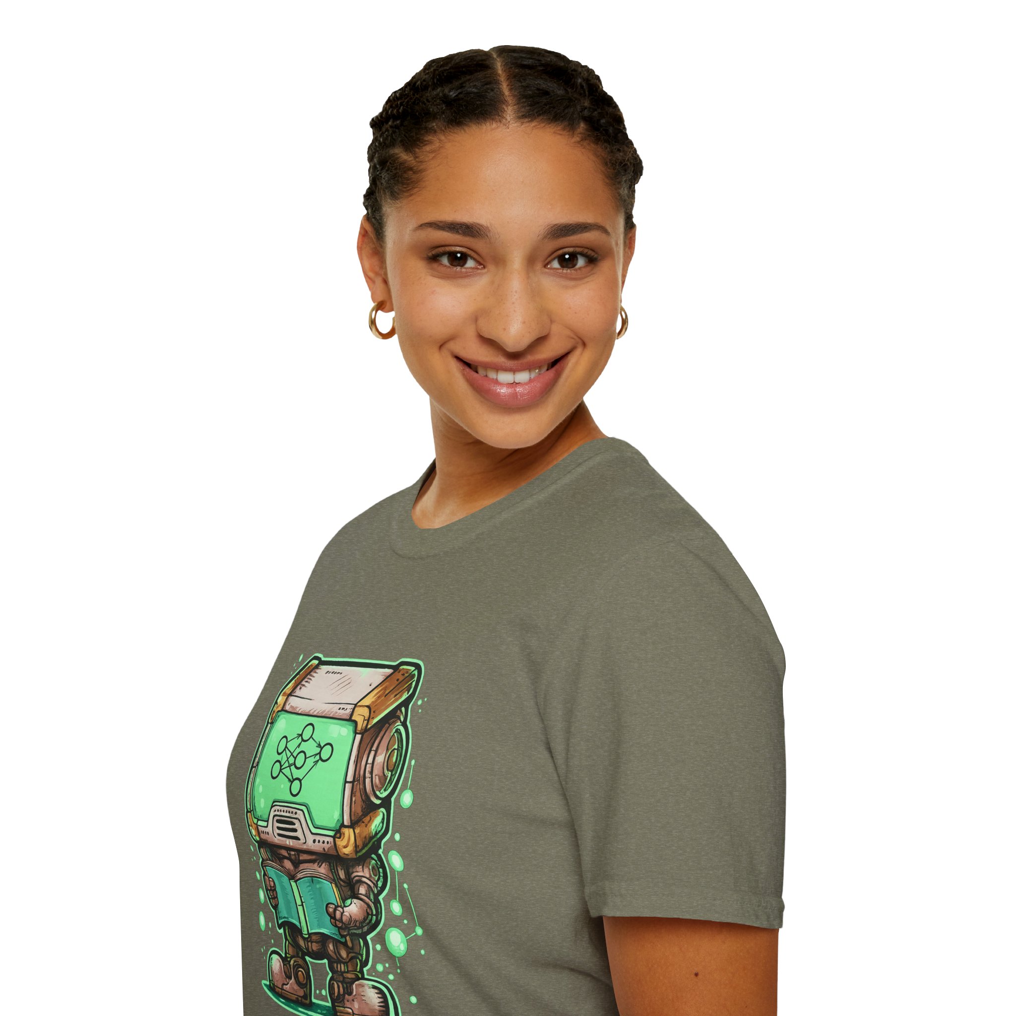AI Robot Reading Tee | Neural Network Shirt for ML Engineers - Image 59