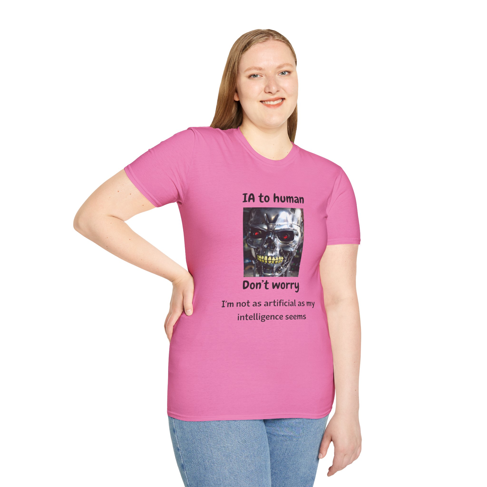 IA to Human Don't Worry — Funny AI Humor T-Shirt for Tech & Developers - Image 137