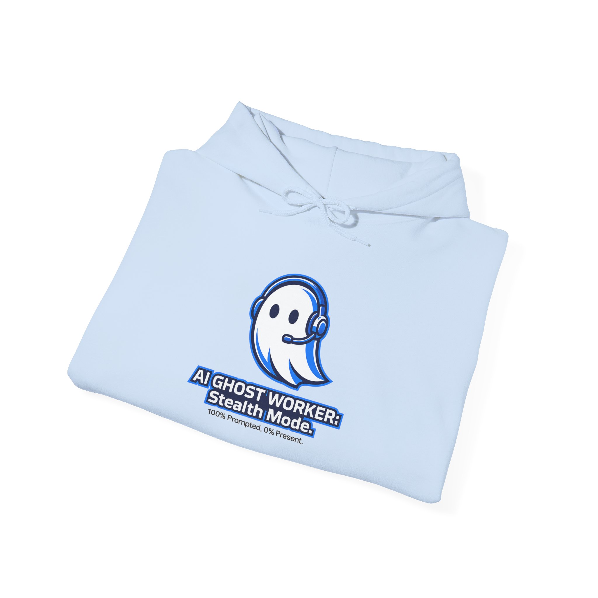 AI Ghost Worker Stealth Mode – 100% Prompted 0% Present Funny Hoodie - Image 64
