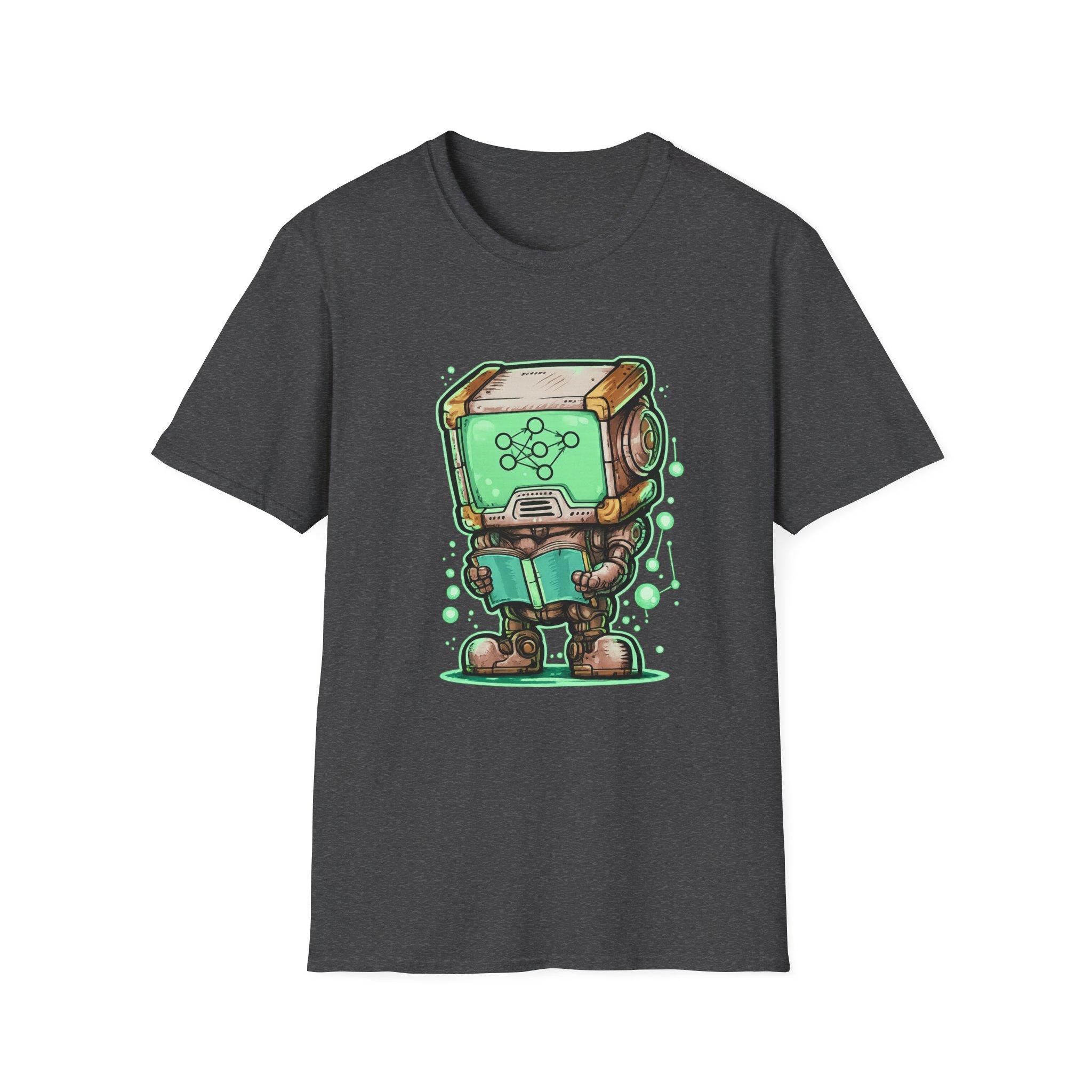 AI Robot Reading Tee | Neural Network Shirt for ML Engineers - Image 91