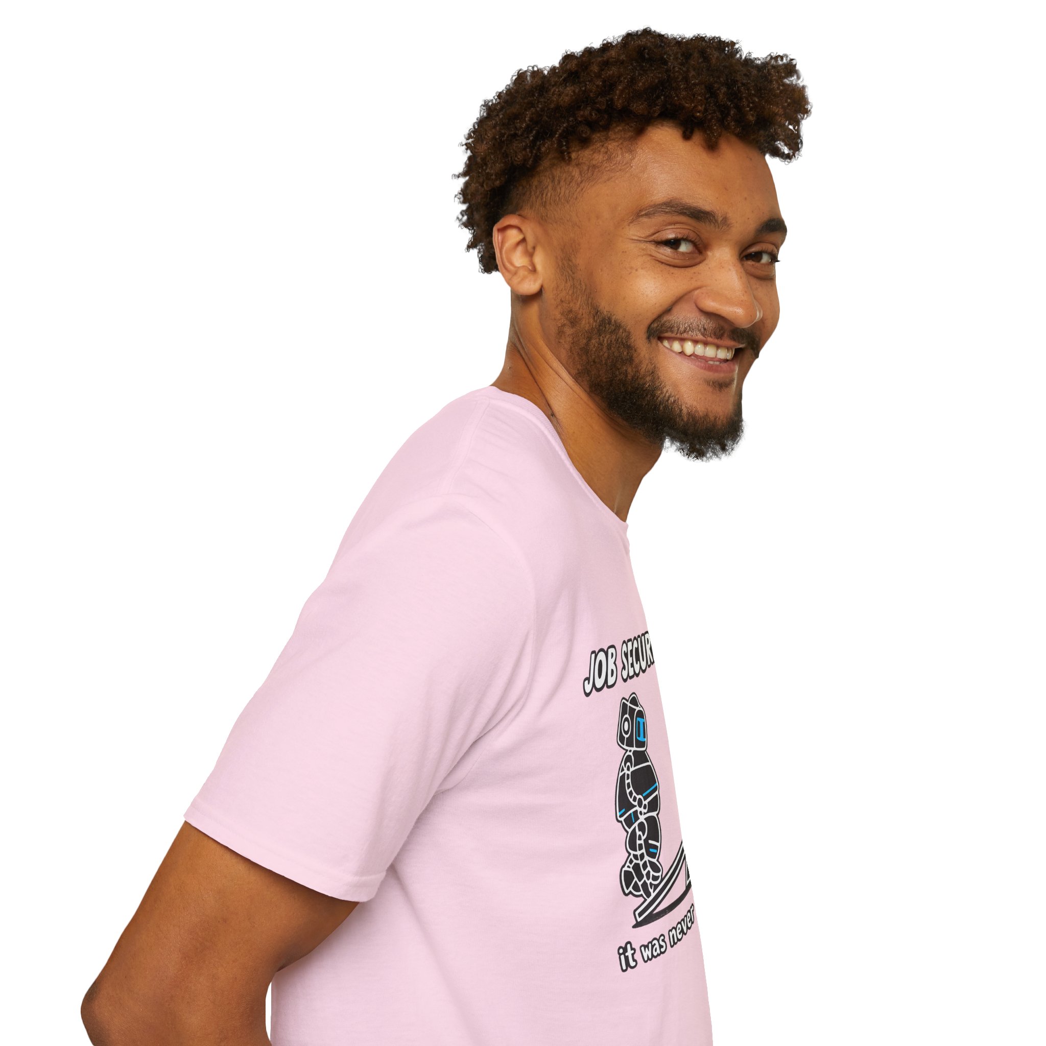 POV You're An AI And It's Monday – Funny Tired Robot Graphic T-Shirt - Image 163