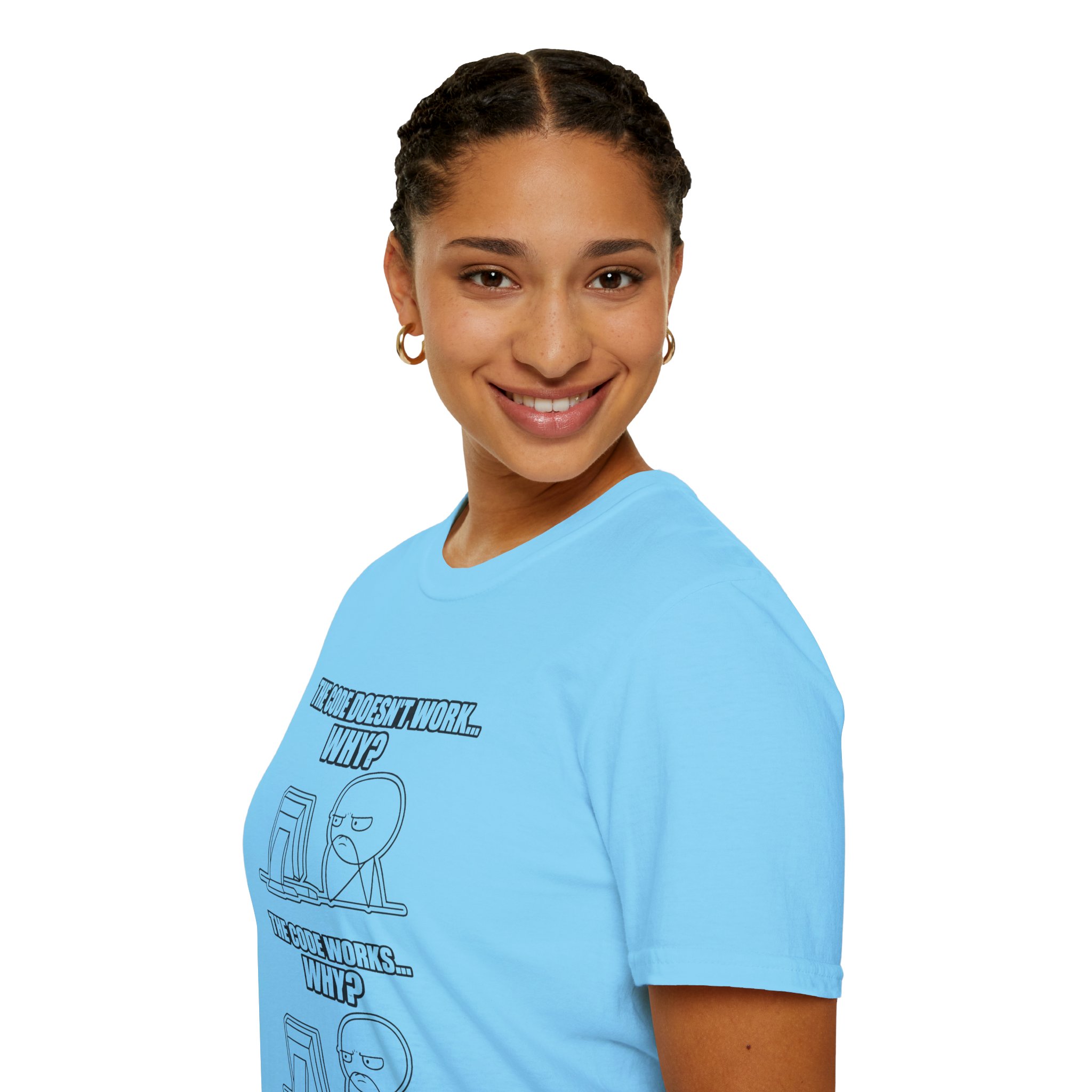 Now That Is a Powerful Cat — Funny AI Meme T-Shirt for Tech Nerds - Image 150