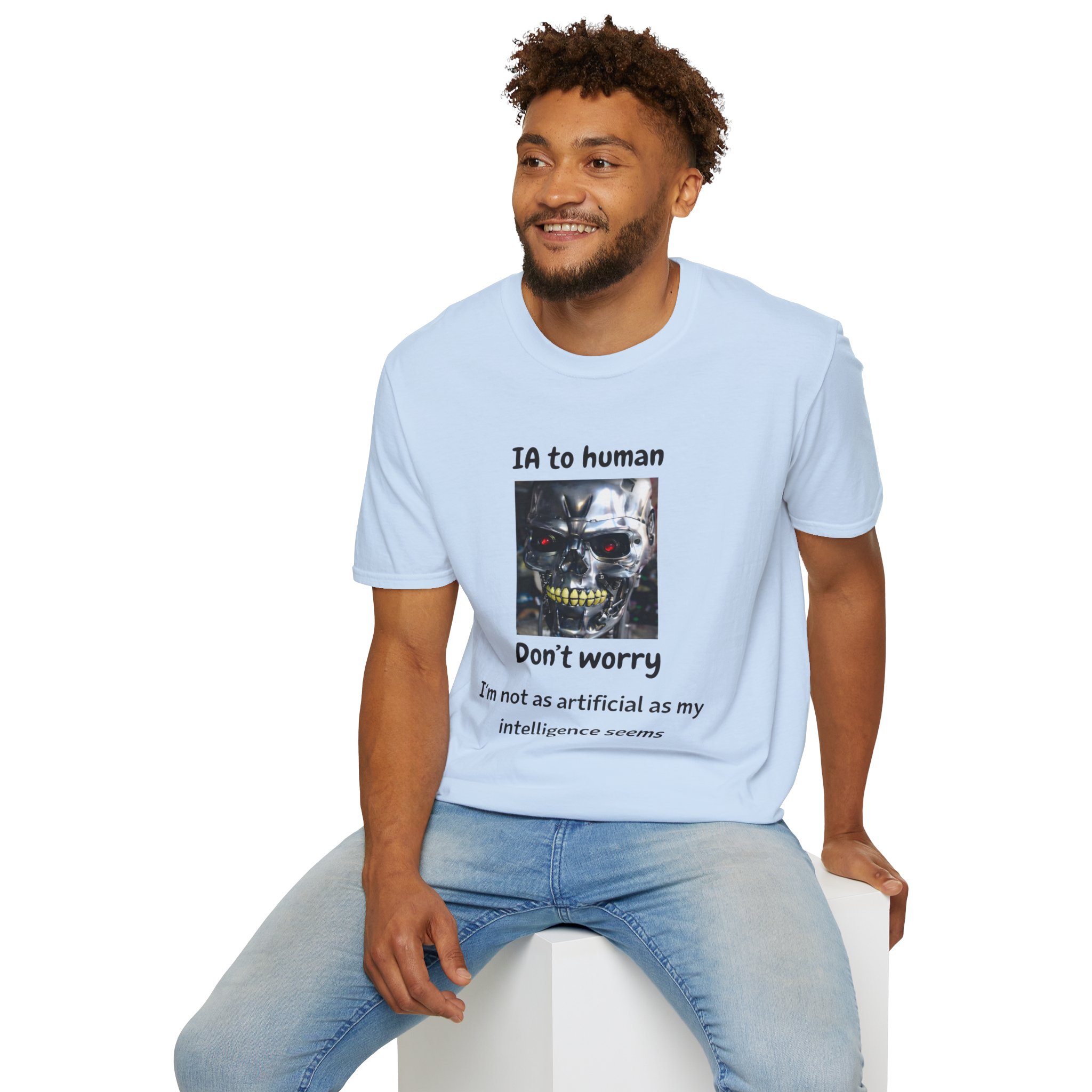 IA to Human Don't Worry — Funny AI Humor T-Shirt for Tech & Developers - Image 97