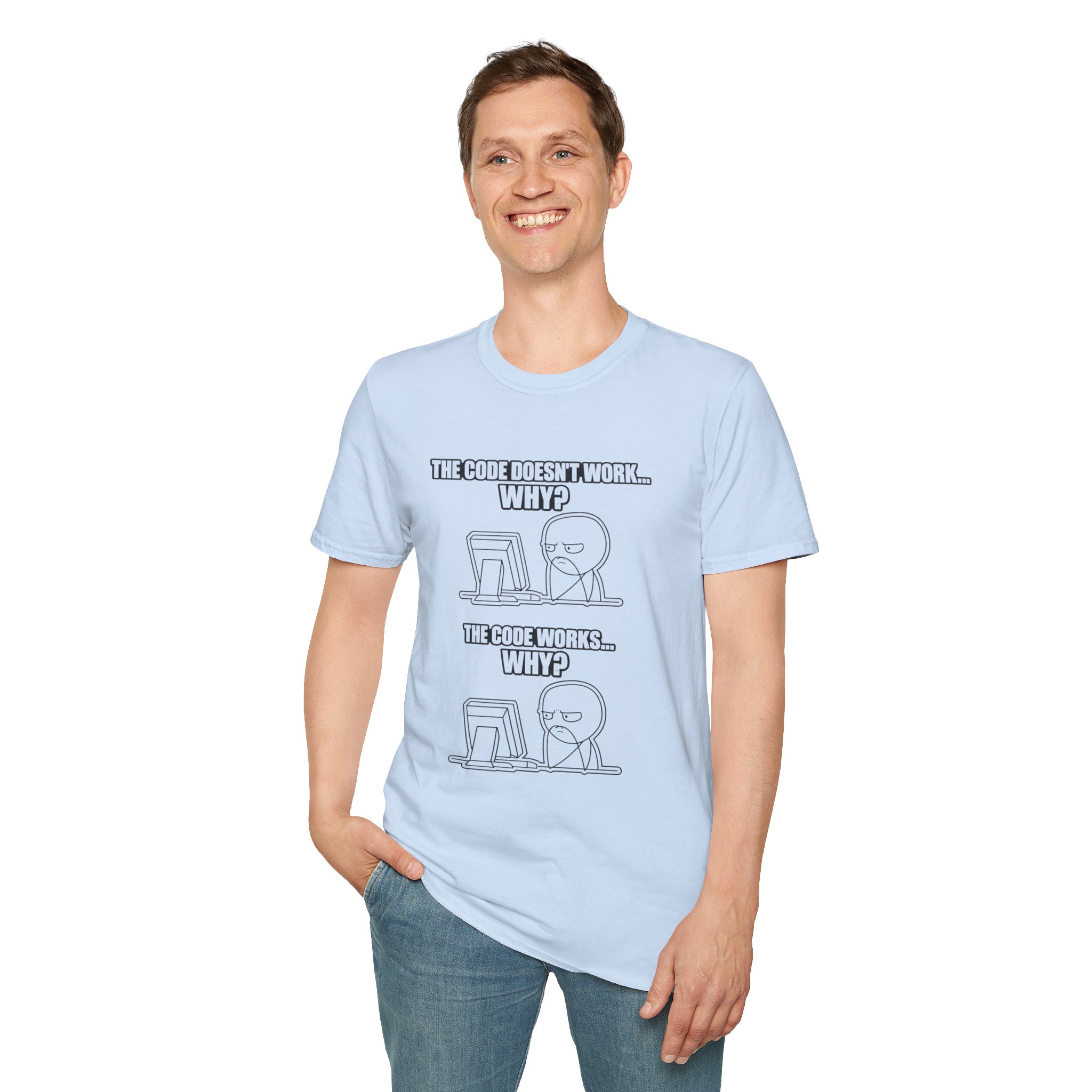 Now That Is a Powerful Cat — Funny AI Meme T-Shirt for Tech Nerds - Image 105