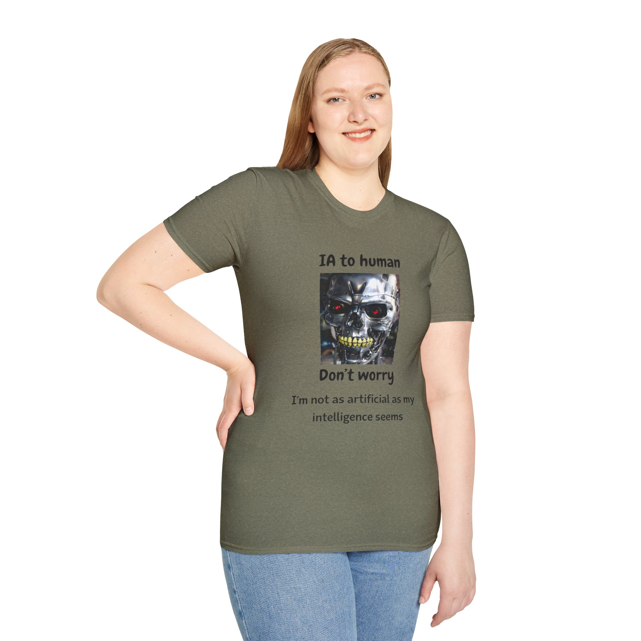 IA to Human Don't Worry — Funny AI Humor T-Shirt for Tech & Developers - Image 82