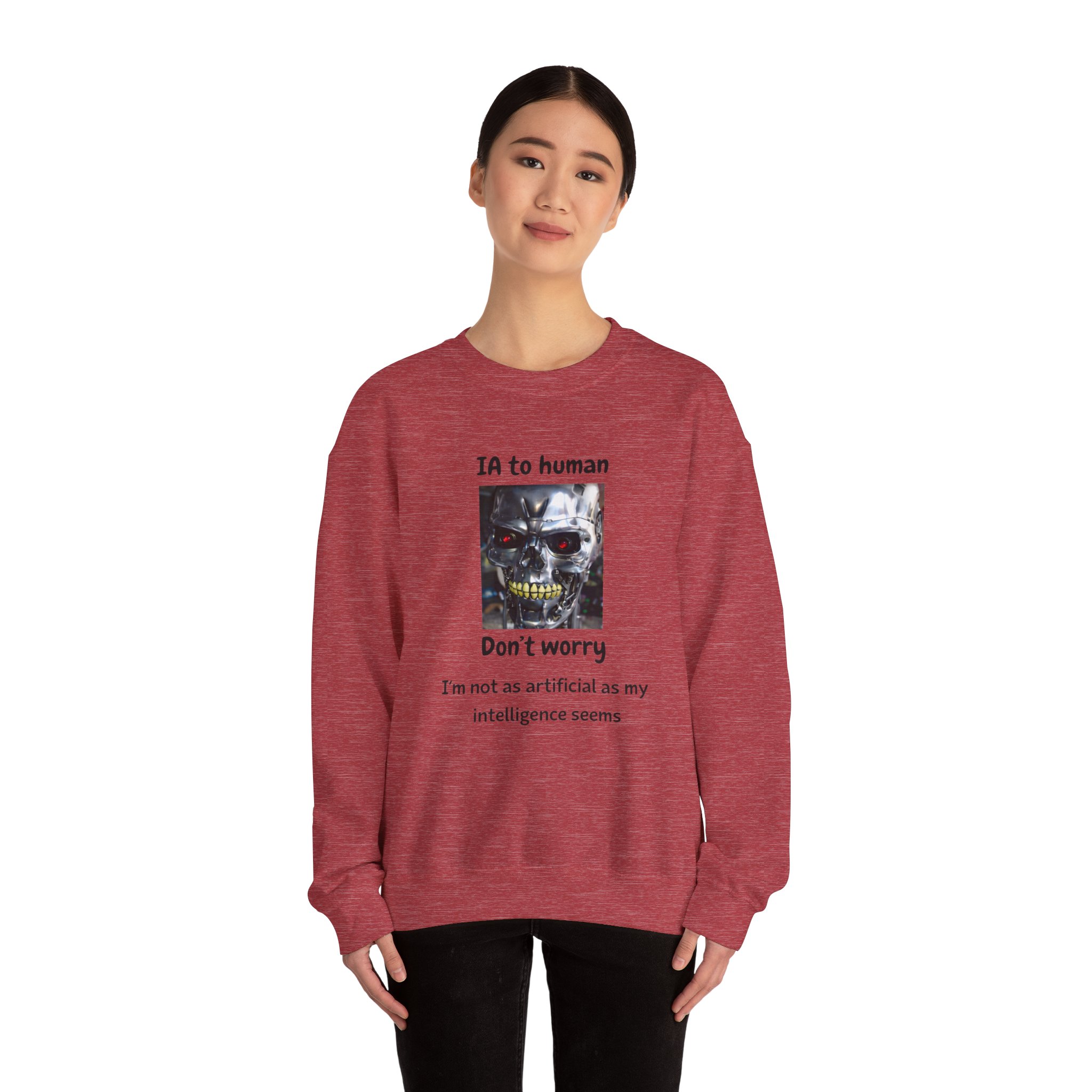IA to Human Don't Worry — Funny AI Sweatshirt Gift for Developers - Image 93