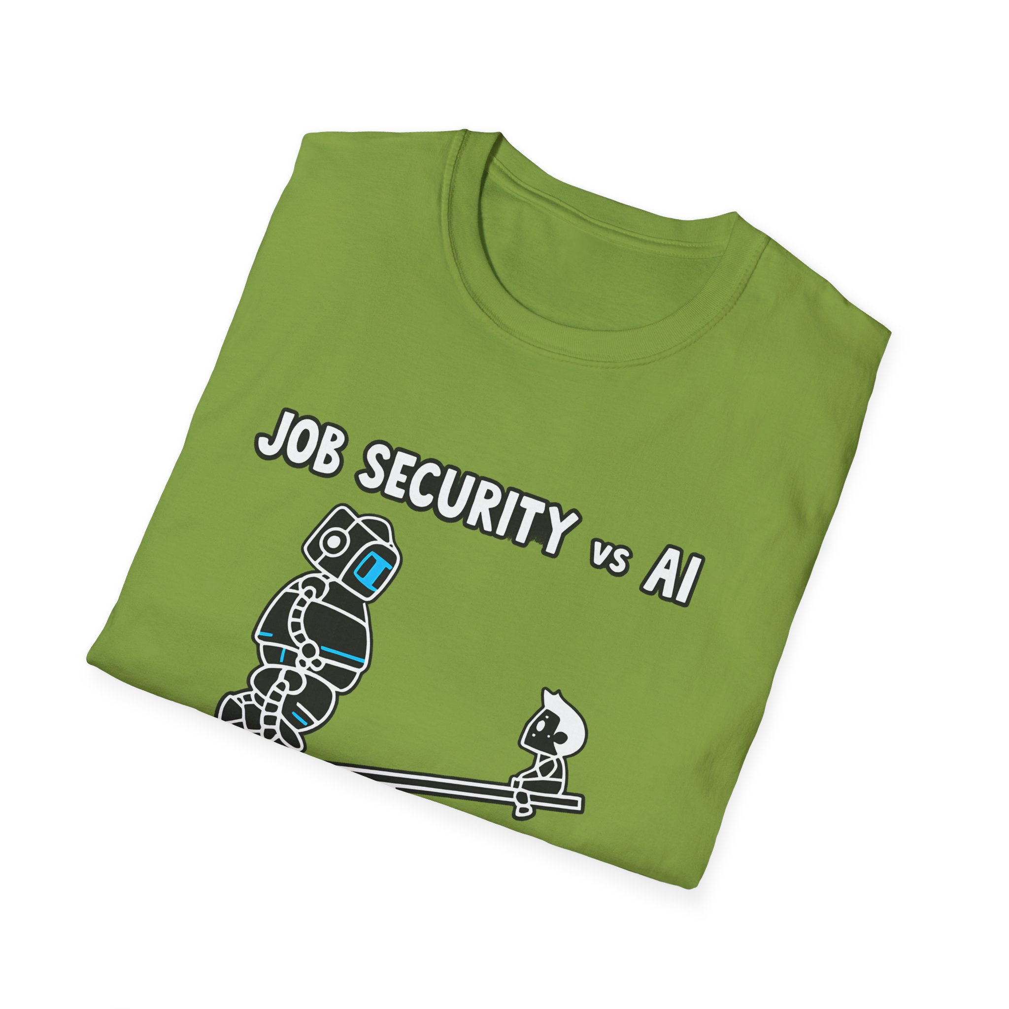 POV You're An AI And It's Monday – Funny Tired Robot Graphic T-Shirt - Image 59