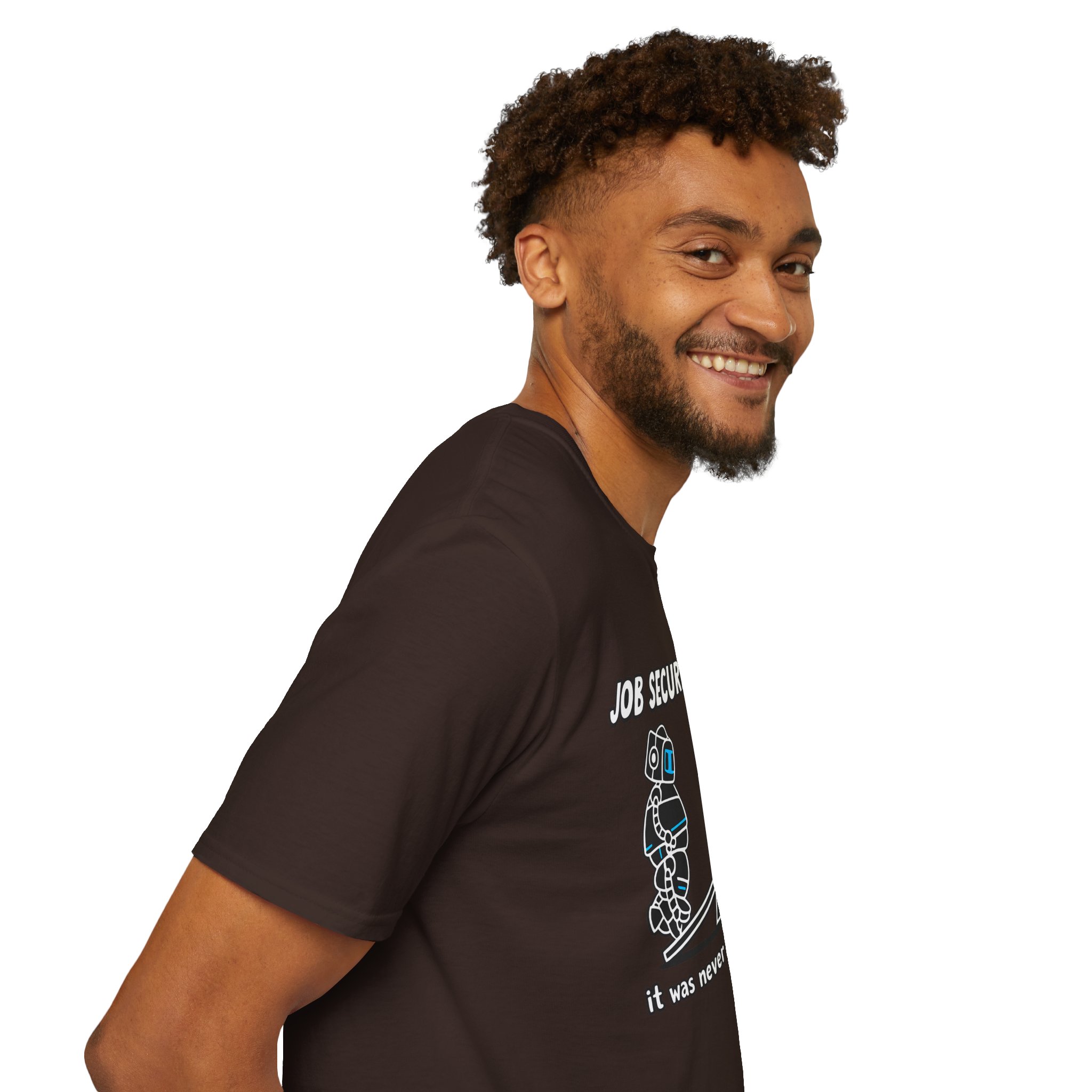 POV You're An AI And It's Monday – Funny Tired Robot Graphic T-Shirt - Image 53