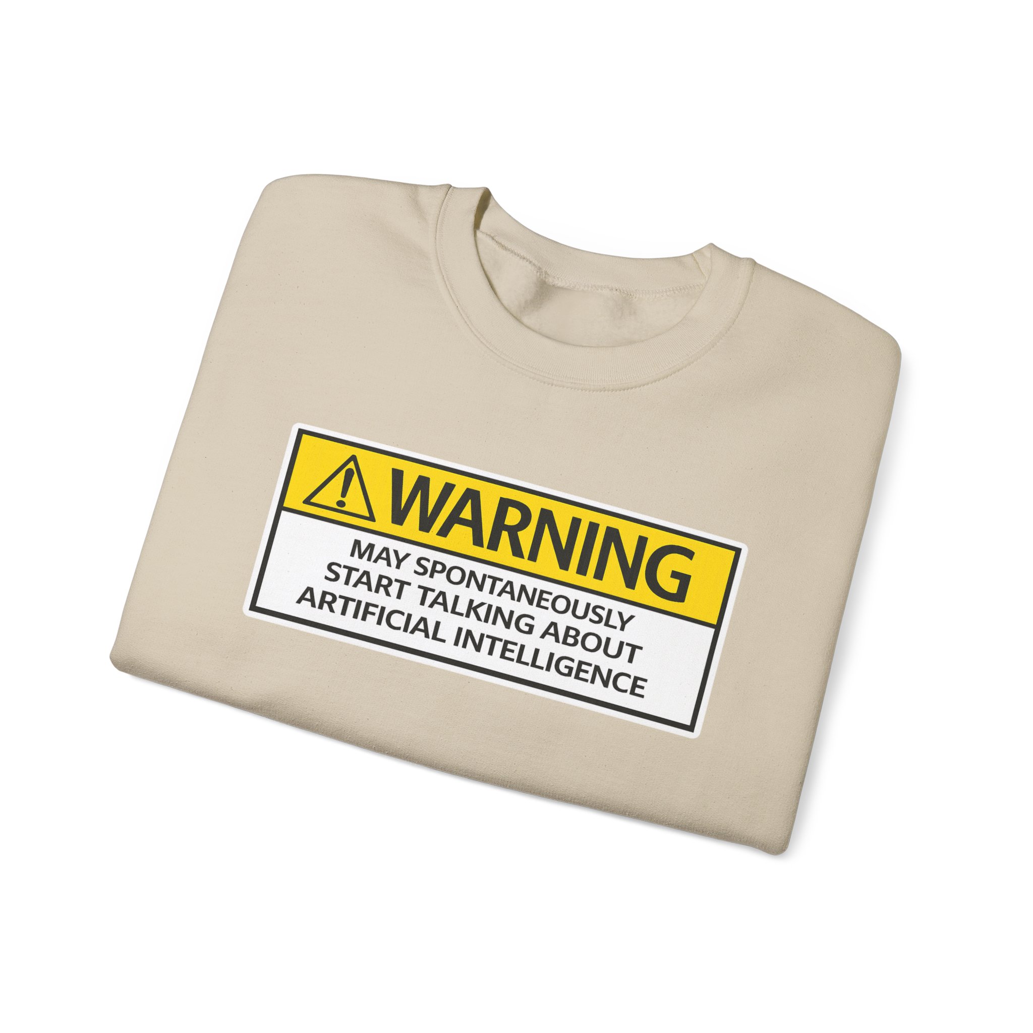 Warning May Talk About AI Sweatshirt | Funny Artificial Intelligence Hoodie - Image 38