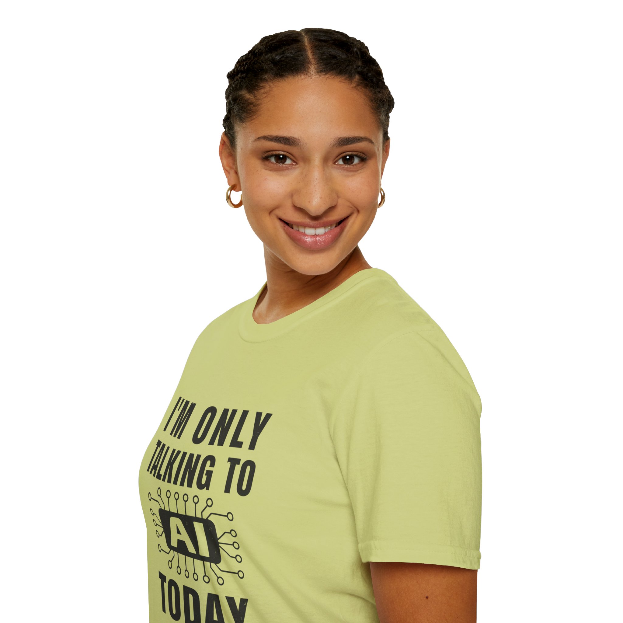 I'm Only Talking to AI Today Tee | Funny Introvert Tech Shirt - Image 59