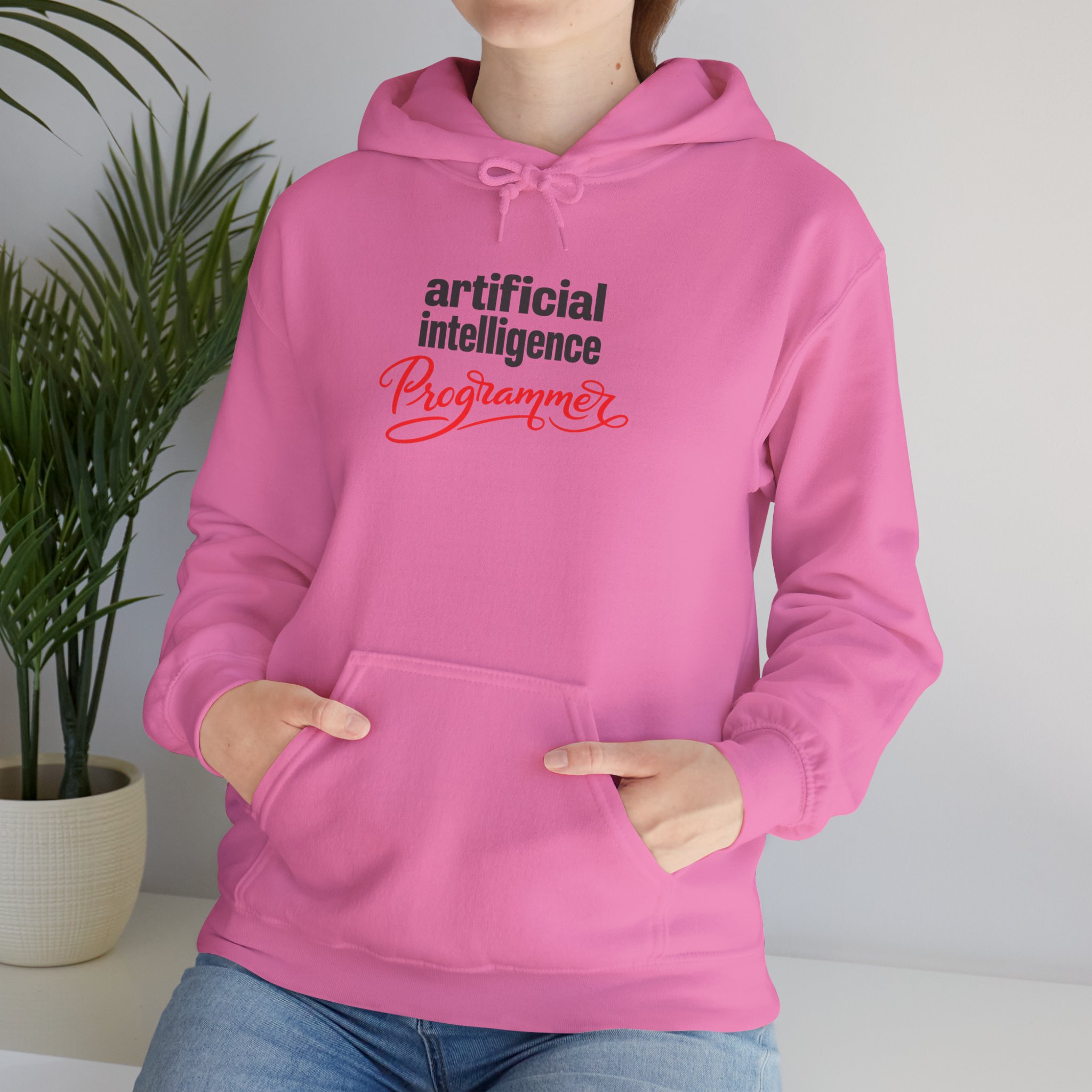 Artificial Intelligence Programmer Hoodie | Bold Script Developer Sweatshirt - Image 99