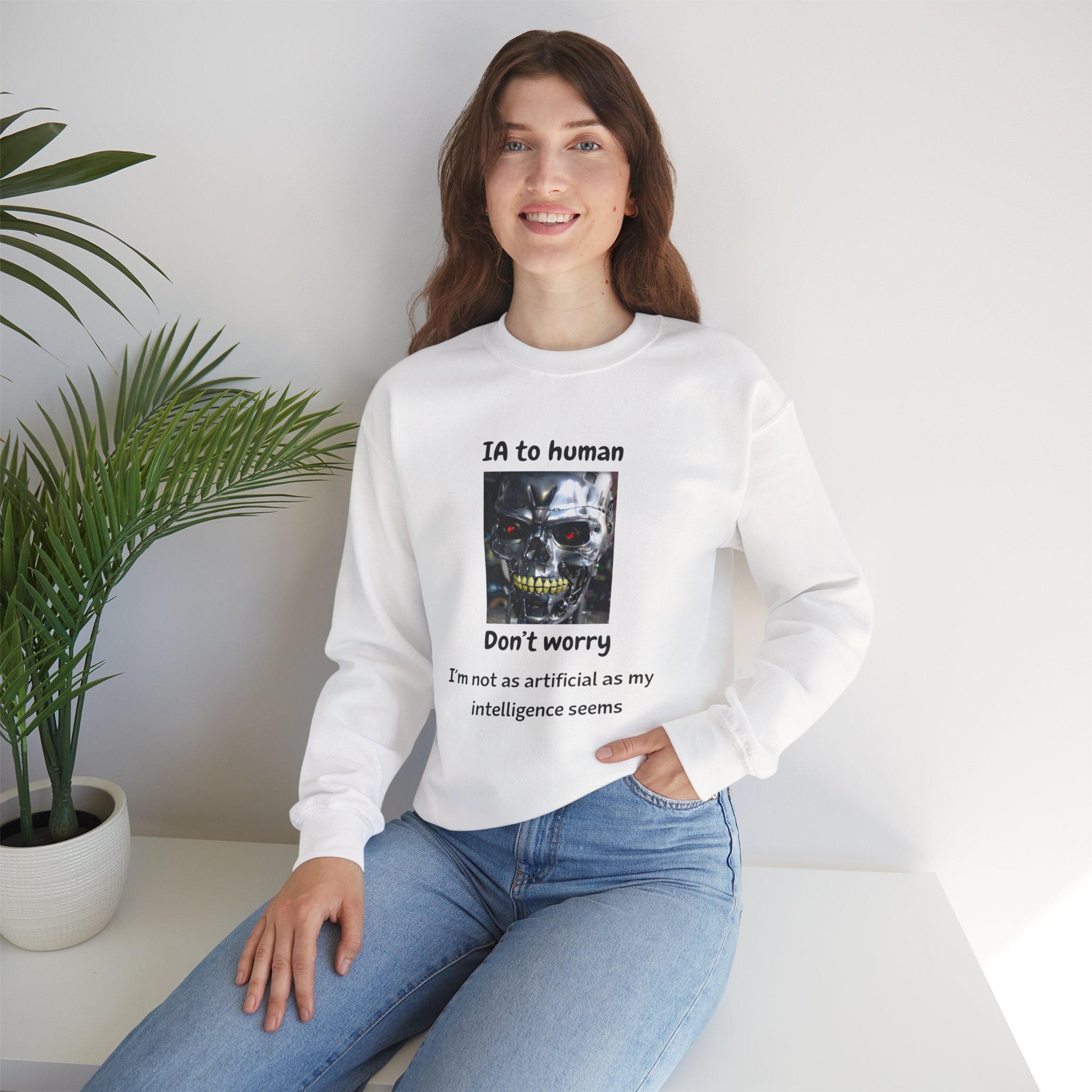 IA to Human Don't Worry — Funny AI Sweatshirt Gift for Developers - Image 15