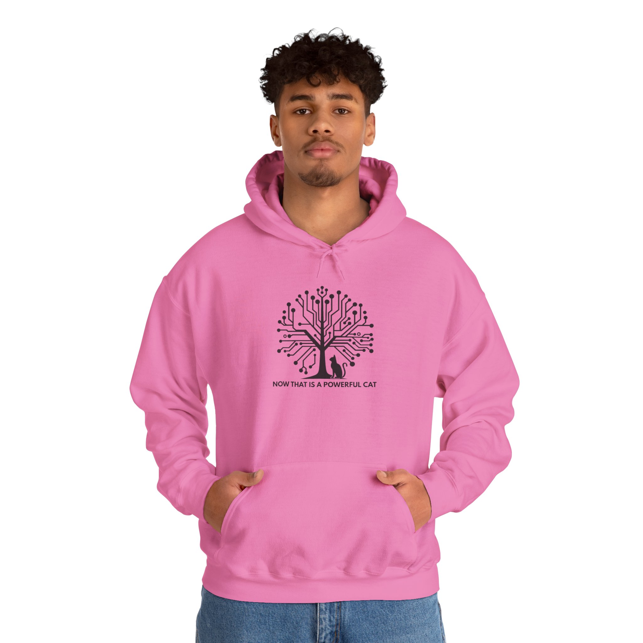 Neural Tree Cat Hoodie | AI Nature Pullover for Developers & Cat Lovers - Image 115