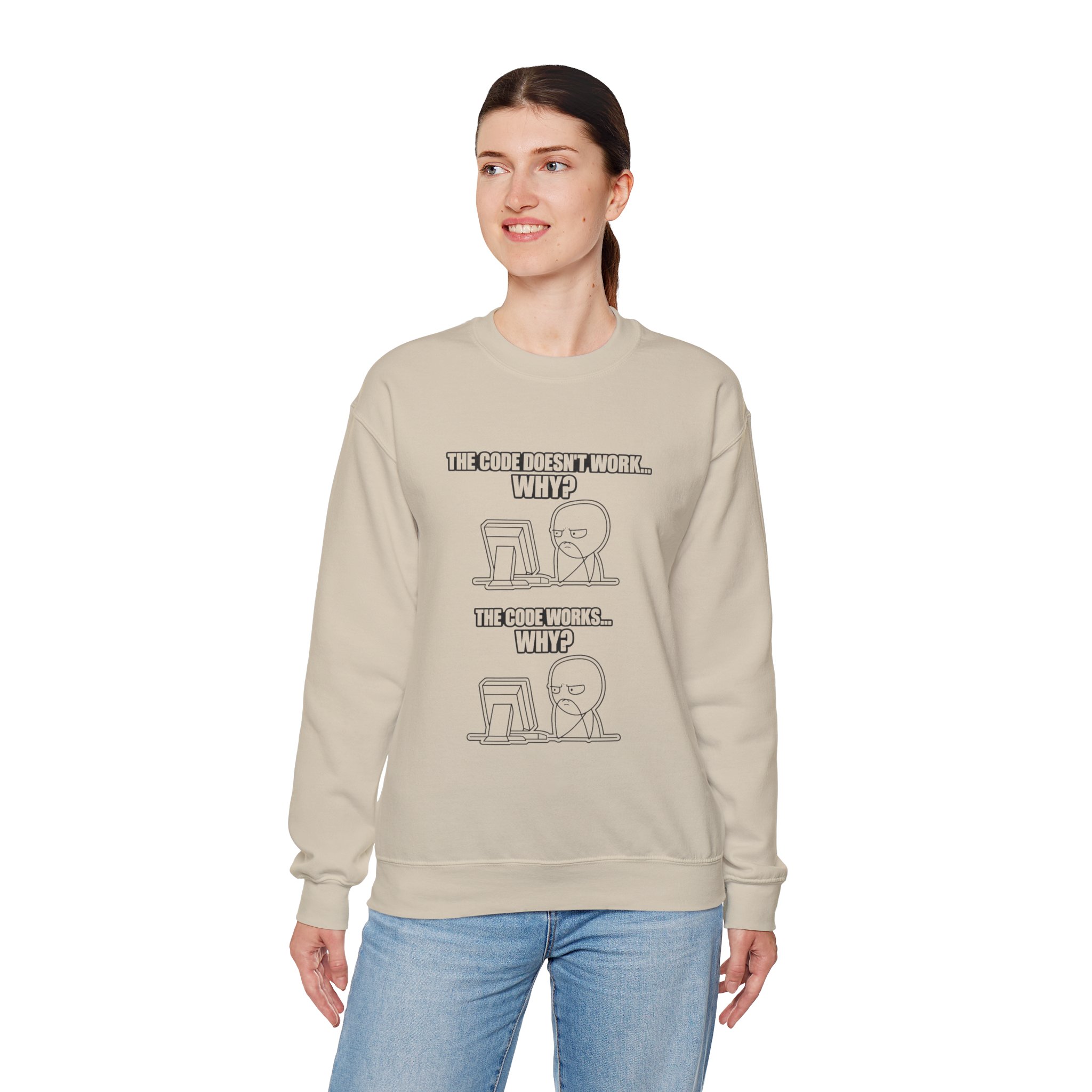 Now That Is a Powerful Cat — AI Meme Sweatshirt for Developers & Tech Fans - Image 43