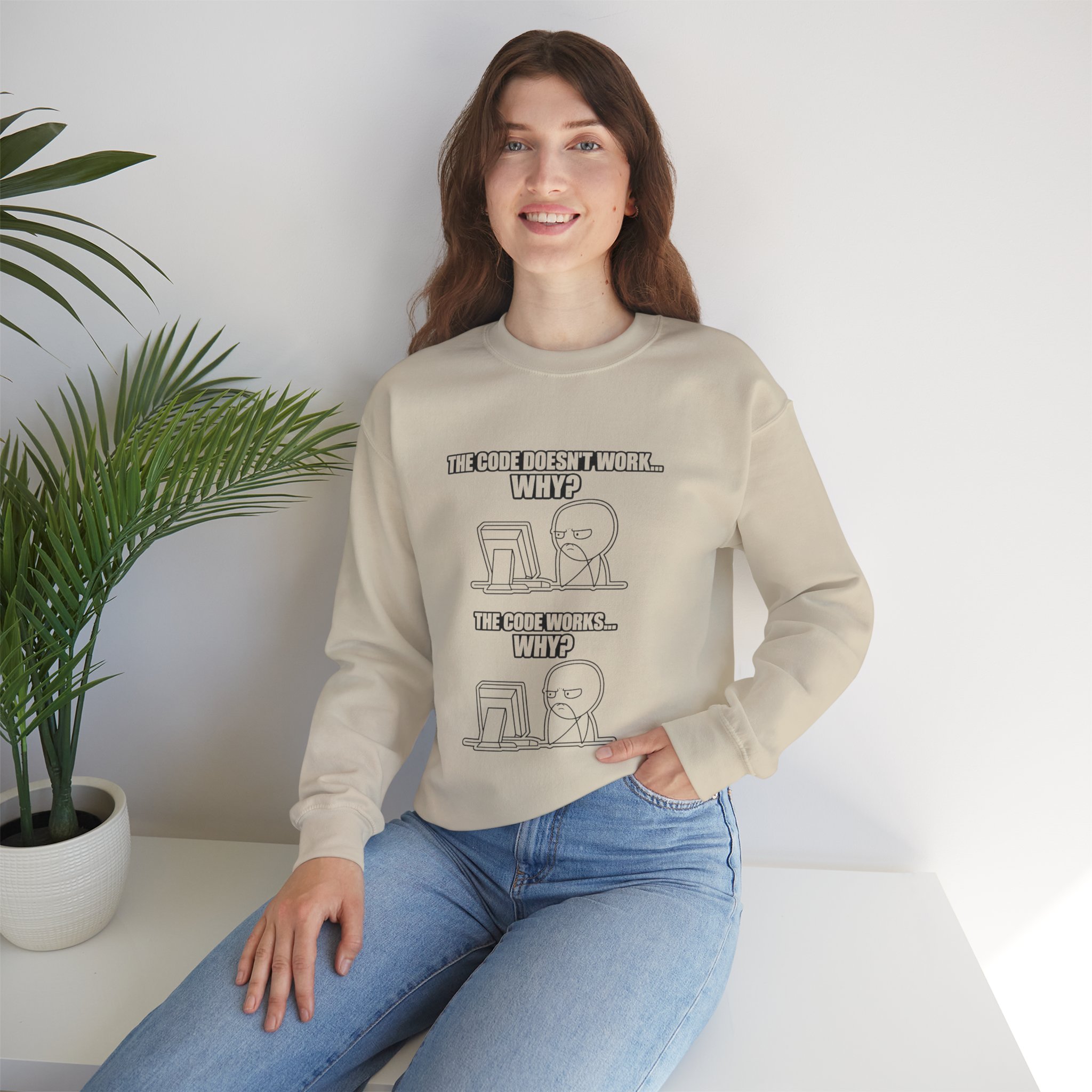 Now That Is a Powerful Cat — AI Meme Sweatshirt for Developers & Tech Fans - Image 44