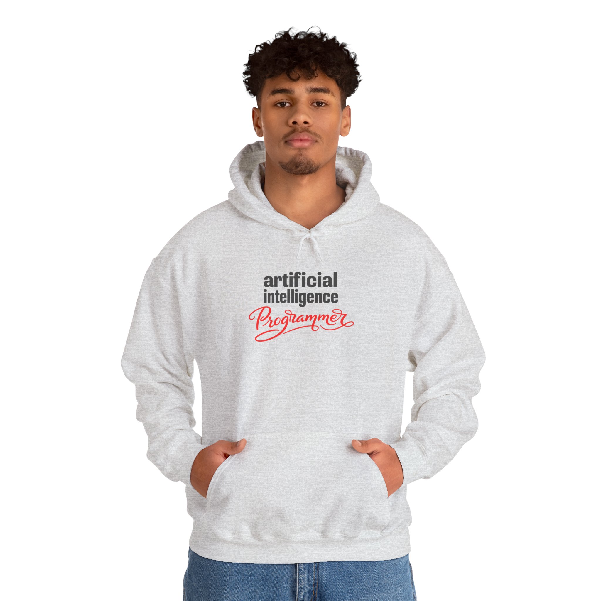 Artificial Intelligence Programmer Hoodie | Bold Script Developer Sweatshirt - Image 8