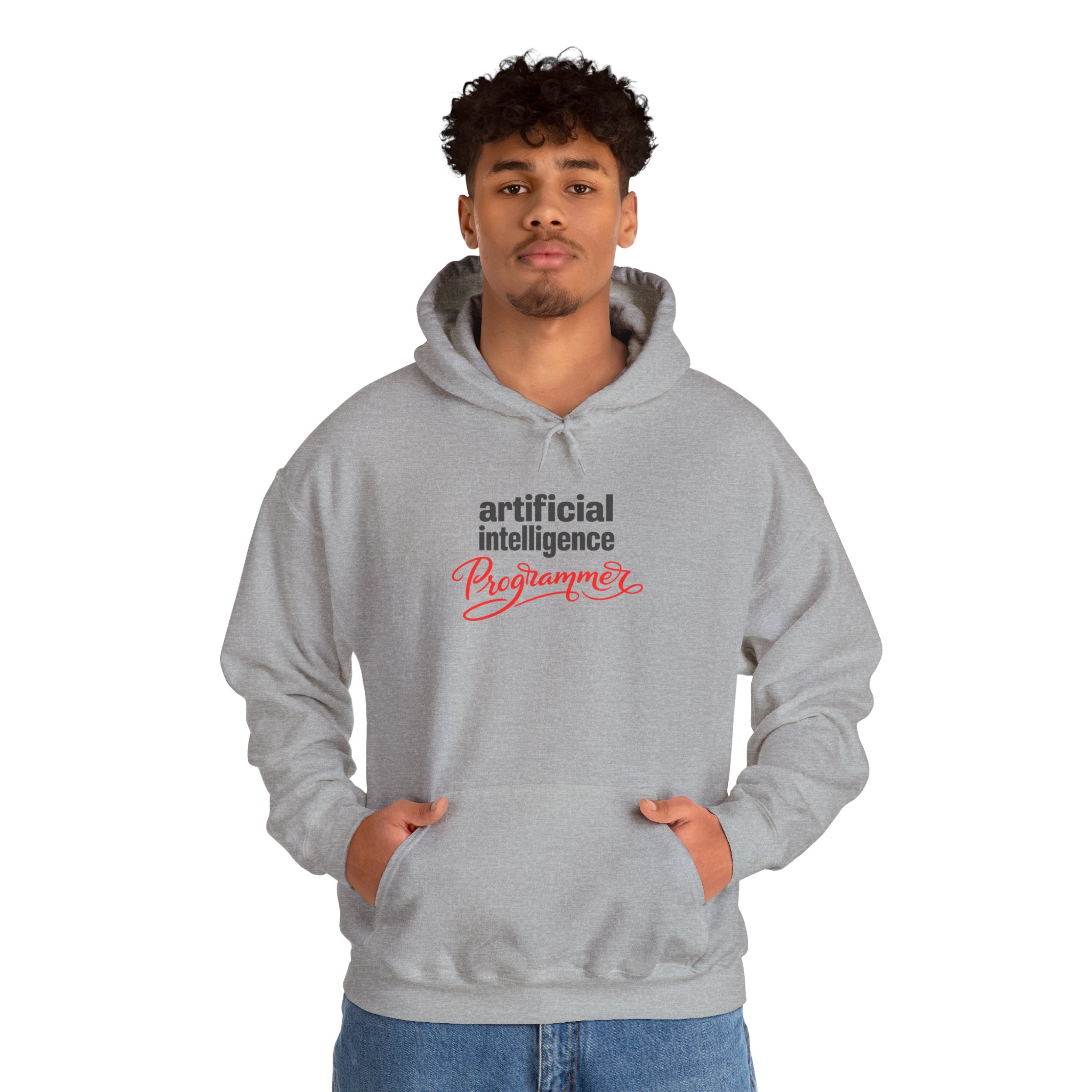 Artificial Intelligence Programmer Hoodie | Bold Script Developer Sweatshirt - Image 47