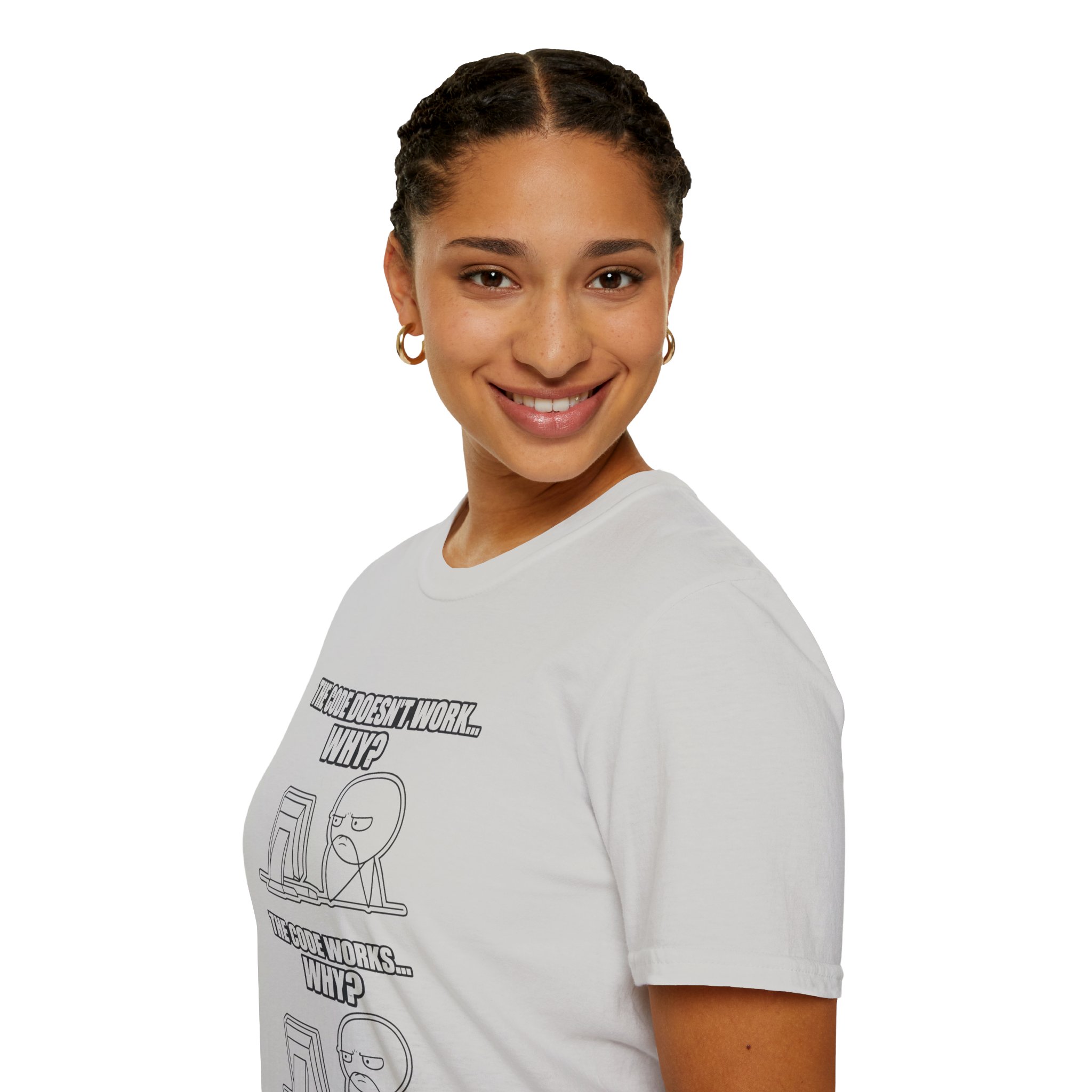 Now That Is a Powerful Cat — Funny AI Meme T-Shirt for Tech Nerds - Image 84