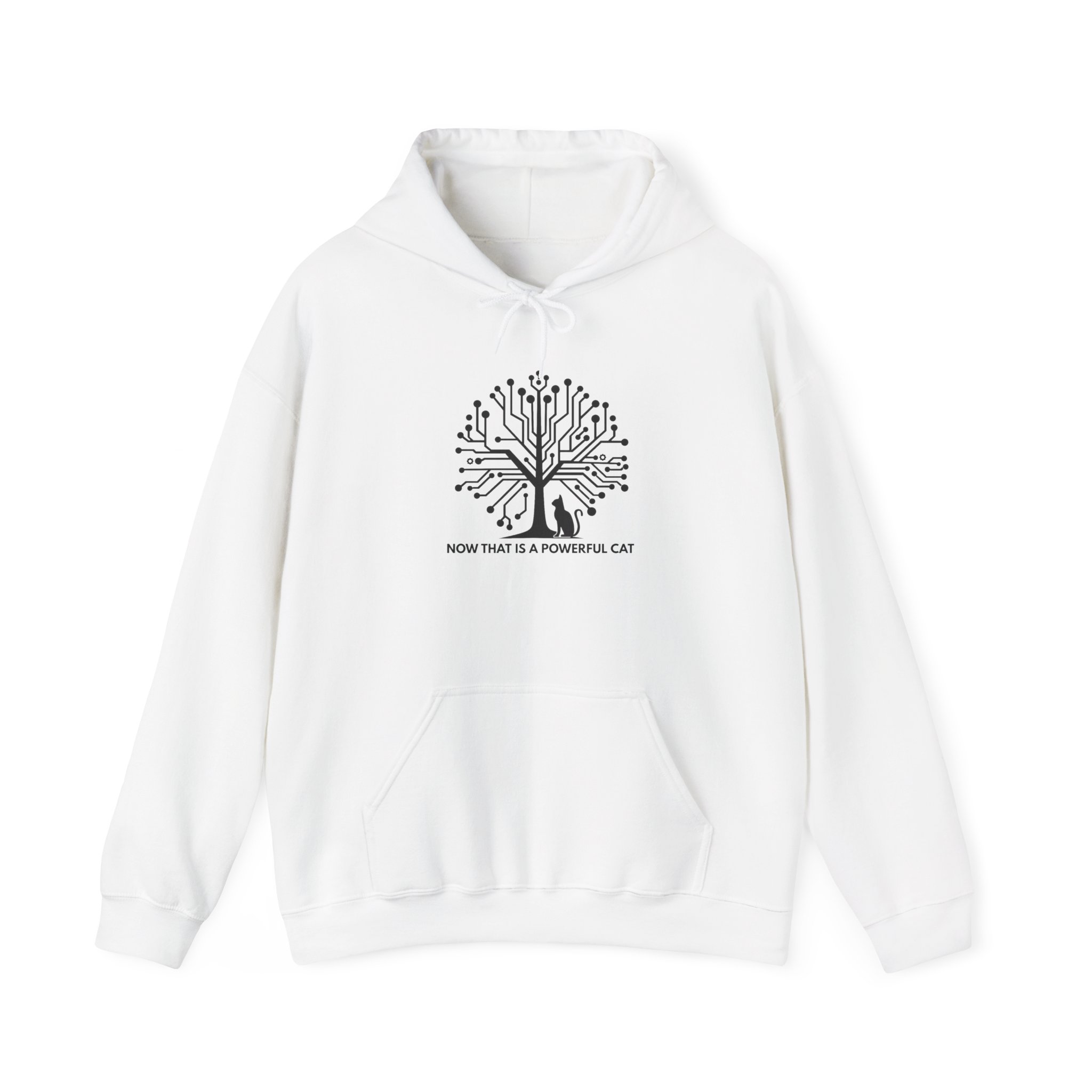 Neural Tree Cat Hoodie | AI Nature Pullover for Developers & Cat Lovers - Image 12