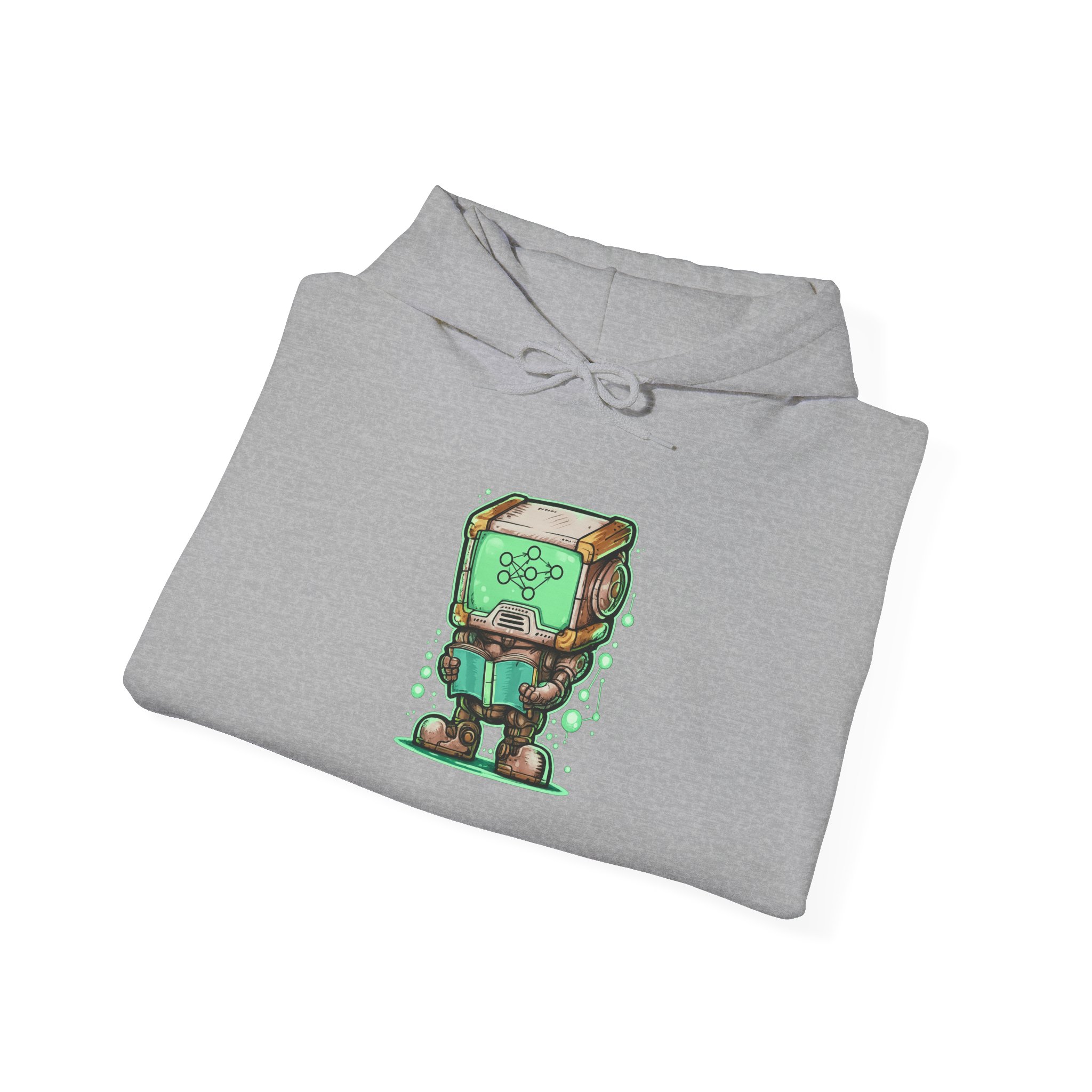 AI Robot Reading Hoodie | Neural Network Sweatshirt for ML Engineers - Image 49