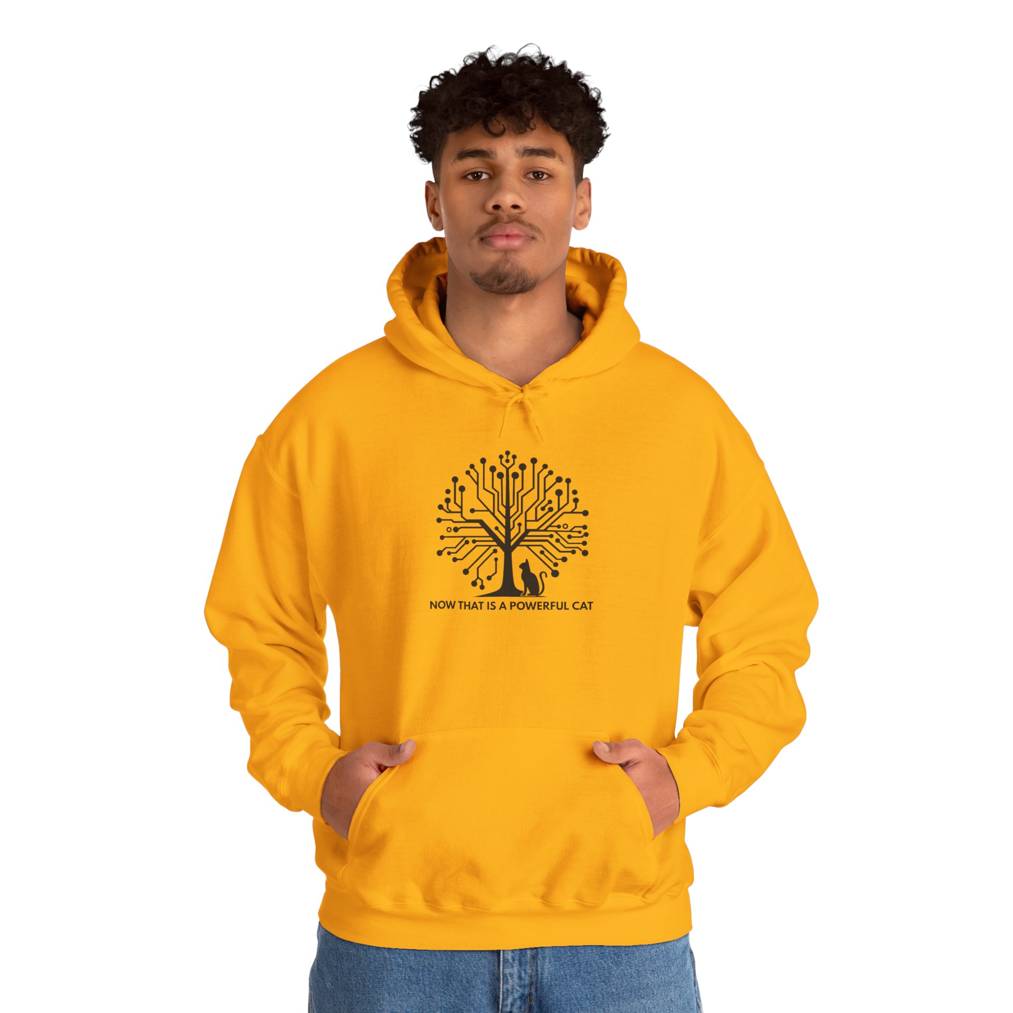 Neural Tree Cat Hoodie | AI Nature Pullover for Developers & Cat Lovers - Image 52