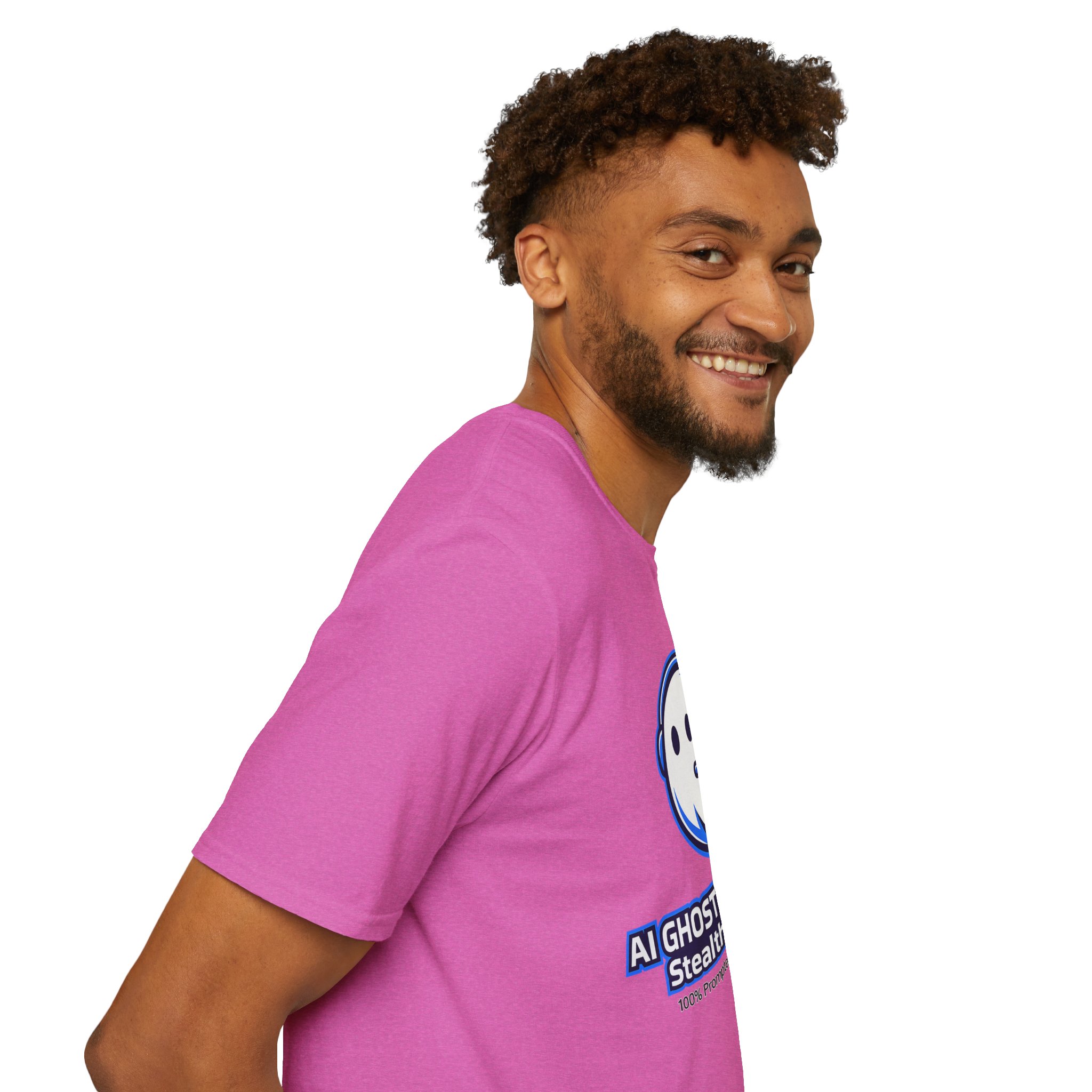 AI Ghost Worker Stealth Mode – 100% Prompted 0% Present Funny T-Shirt - Image 119