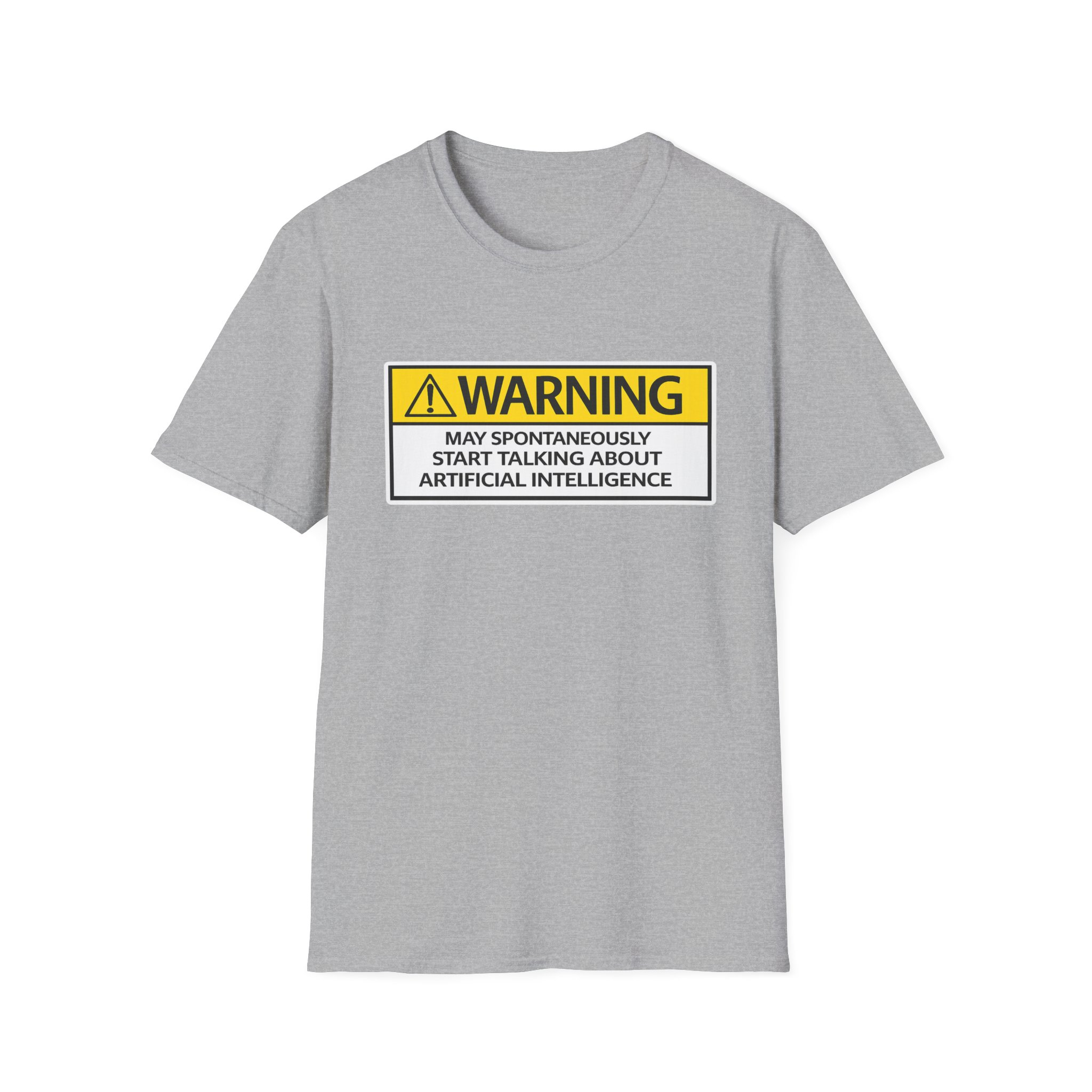 Warning May Talk About AI Tee | Funny Artificial Intelligence Shirt - Image 37