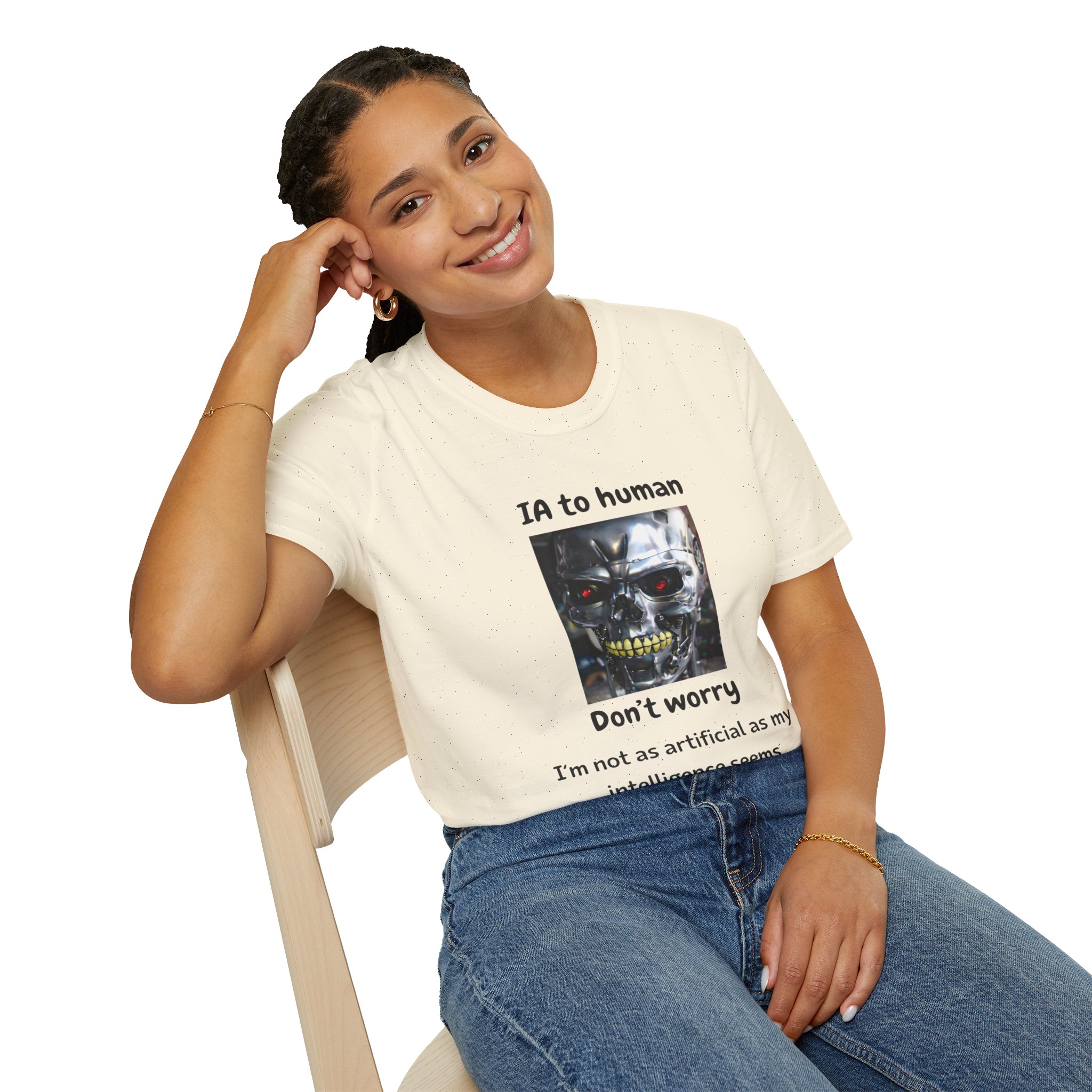 IA to Human Don't Worry — Funny AI Humor T-Shirt for Tech & Developers - Image 63