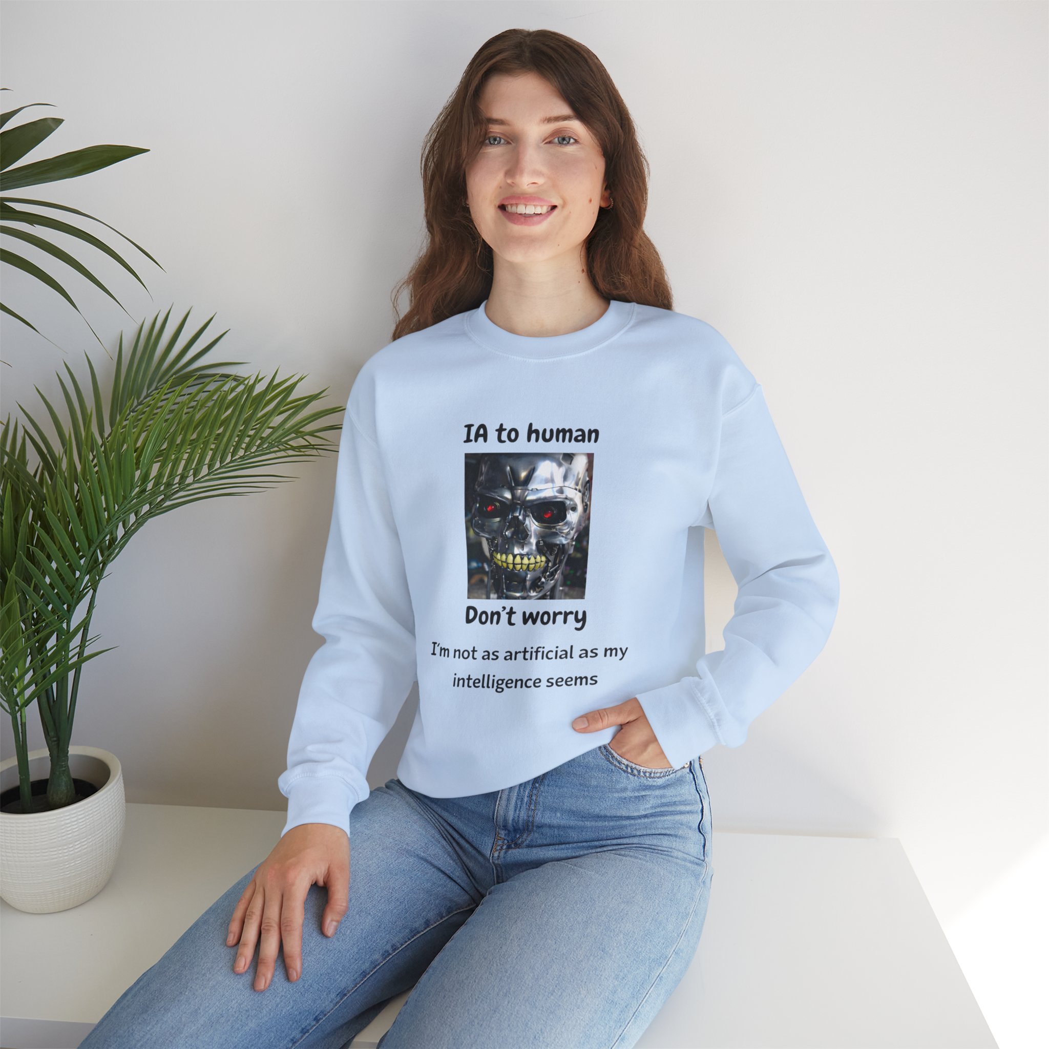 IA to Human Don't Worry — Funny AI Sweatshirt Gift for Developers - Image 9
