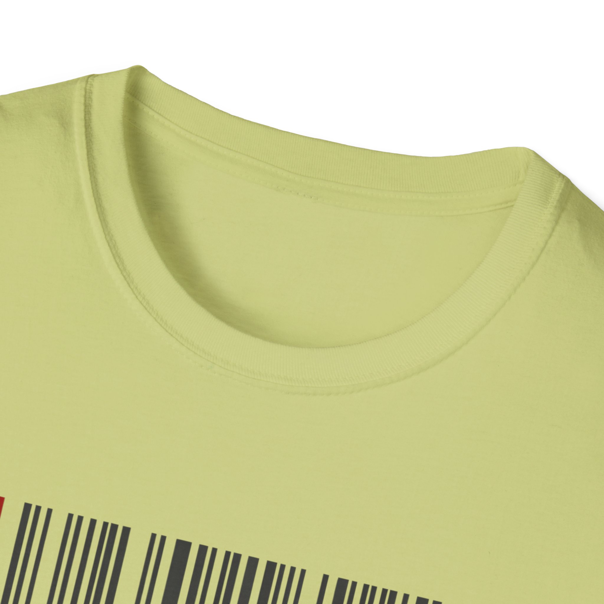 AI Generated Barcode Dark Minimalist Generative Art Graphic T-Shirt - Image 157
