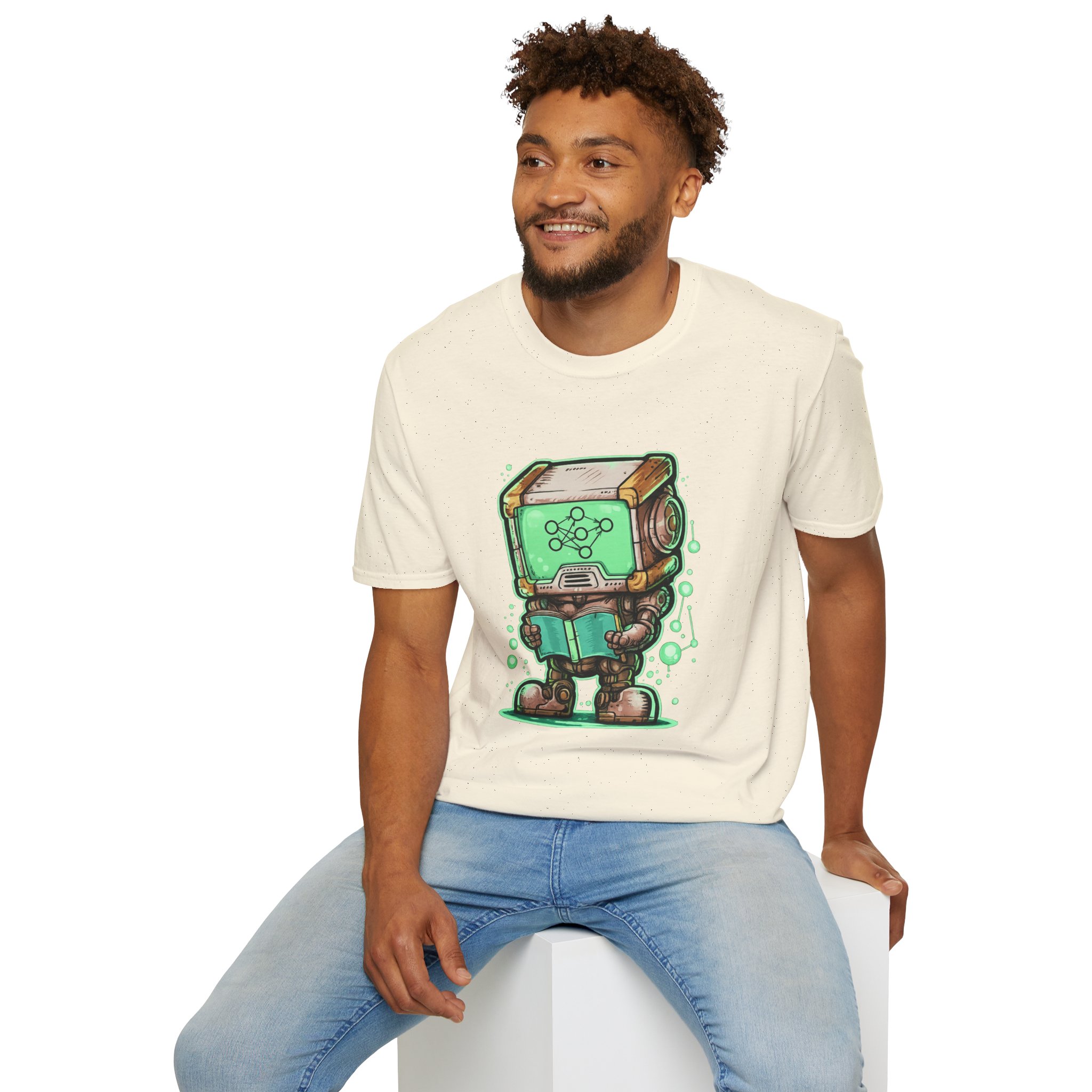 AI Robot Reading Tee | Neural Network Shirt for ML Engineers - Image 53