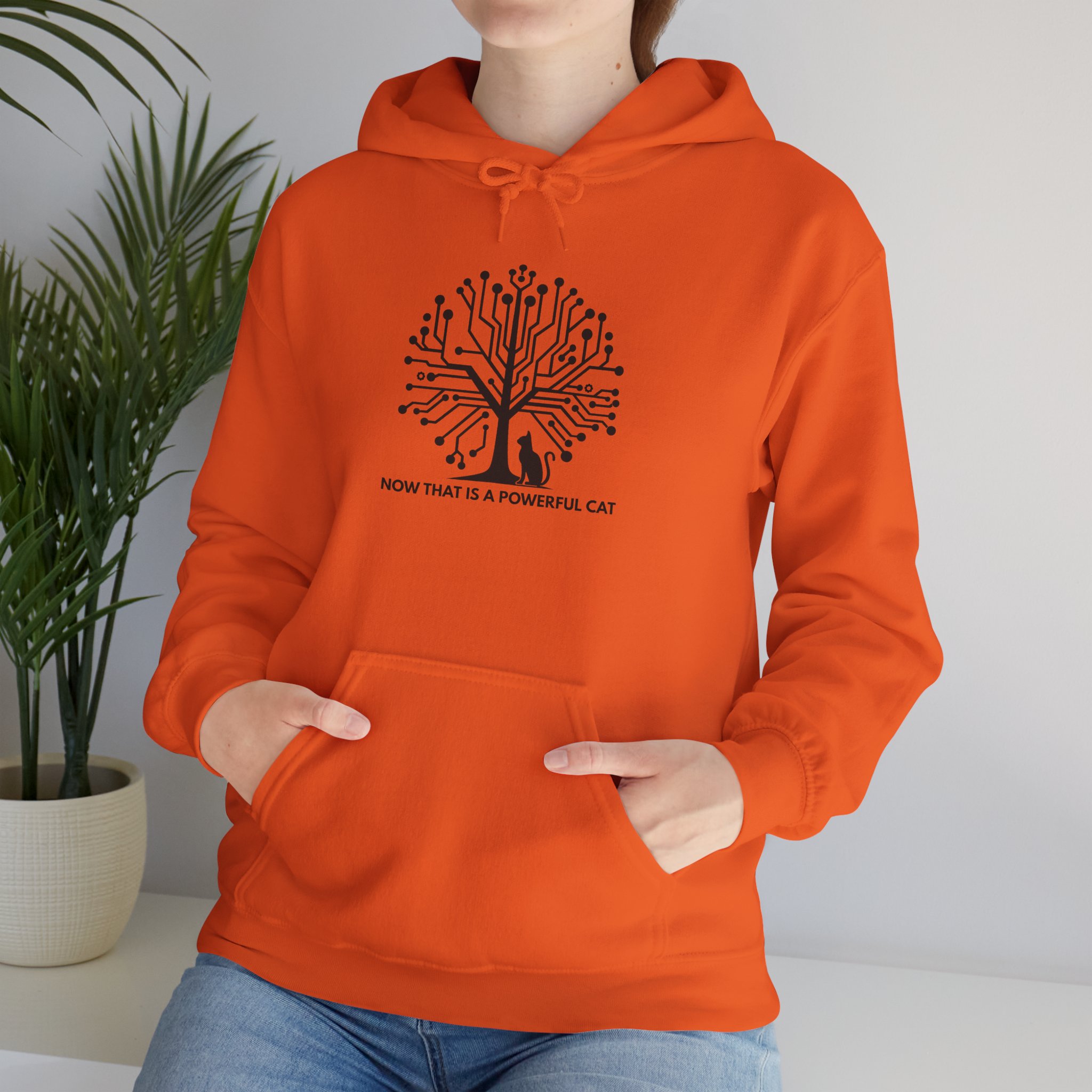 Neural Tree Cat Hoodie | AI Nature Pullover for Developers & Cat Lovers - Image 62