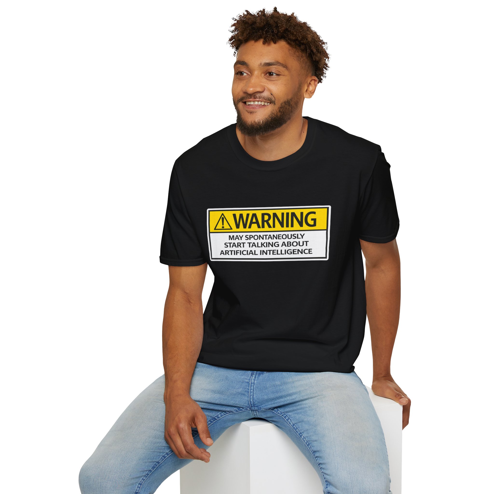 Warning May Talk About AI Tee | Funny Artificial Intelligence Shirt - Image 26