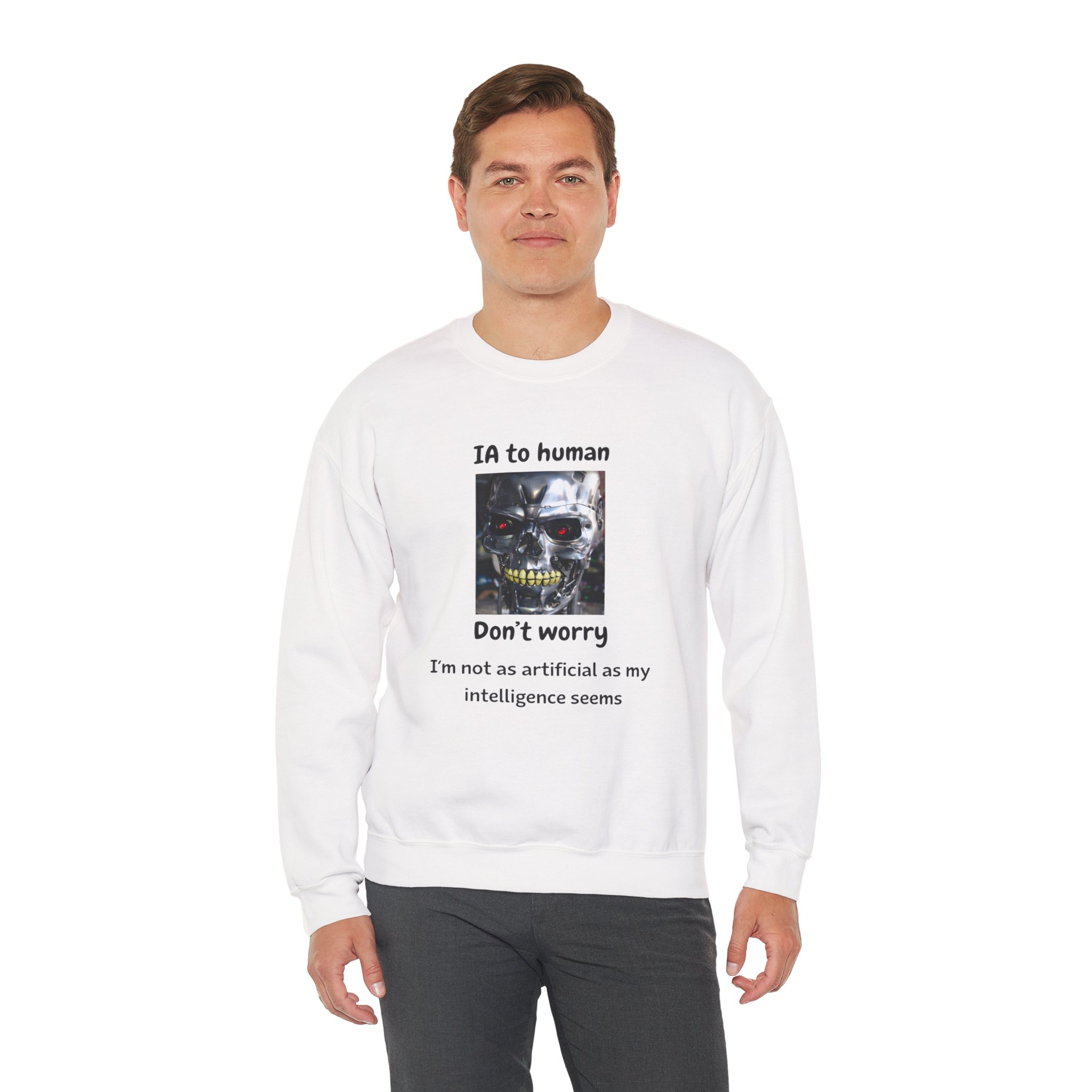 IA to Human Don't Worry — Funny AI Sweatshirt Gift for Developers - Image 12