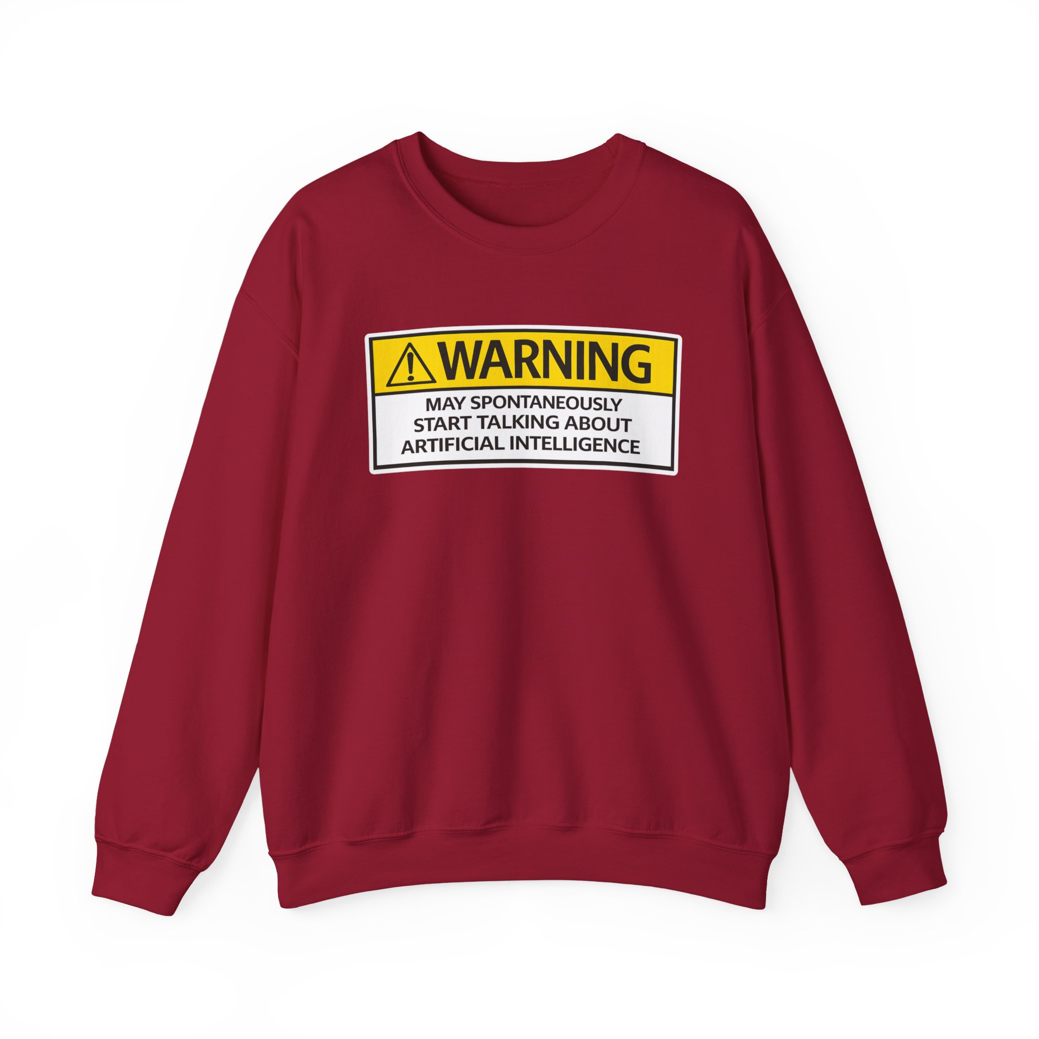 Warning May Talk About AI Sweatshirt | Funny Artificial Intelligence Hoodie - Image 92