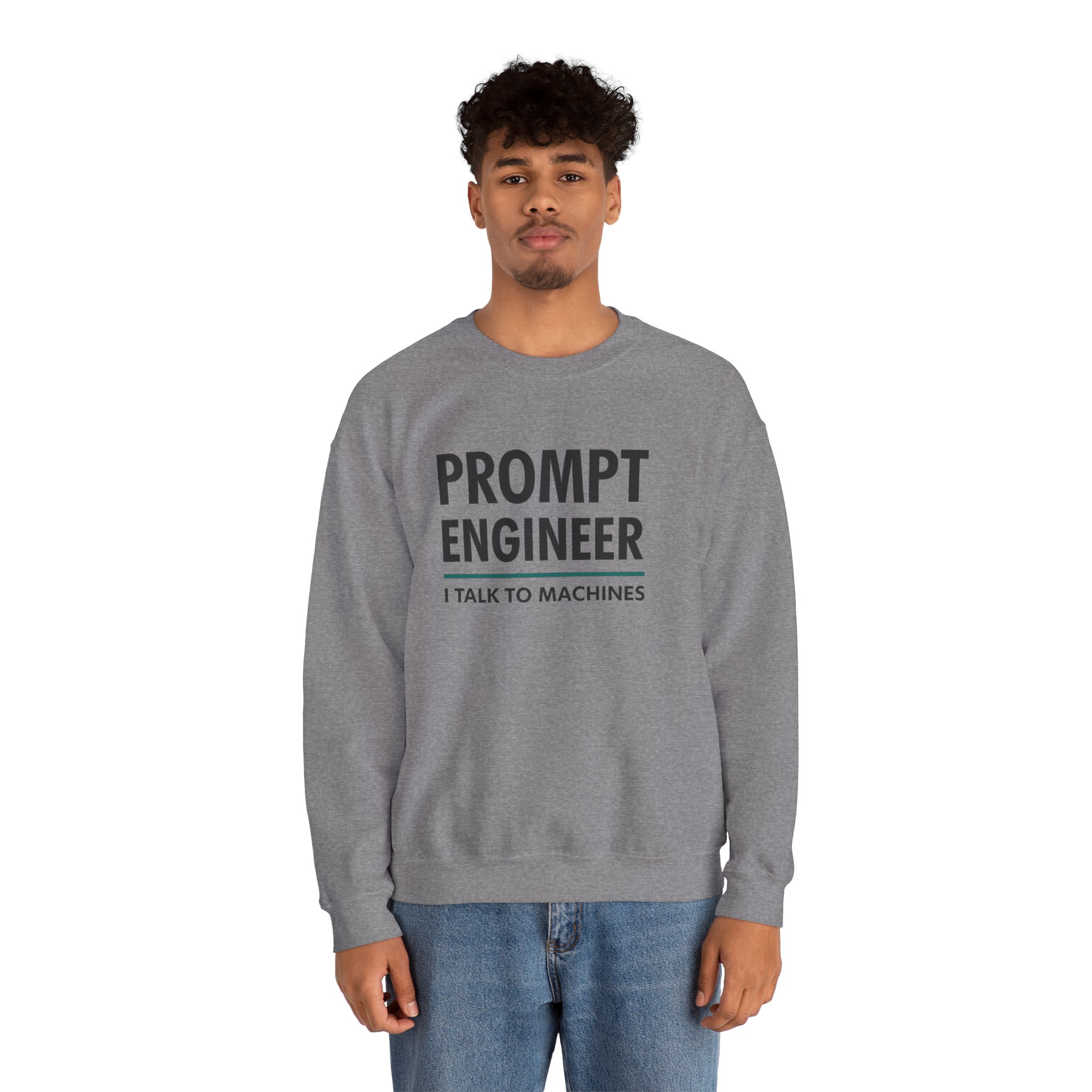 Prompt Engineer I Talk To Machines – Funny AI Job Title Crewneck - Image 50